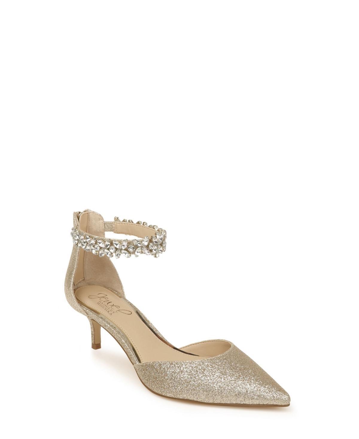 Jewel Badgley Mischka Womens Robles Kitten Heel Evening Pumps Product Image