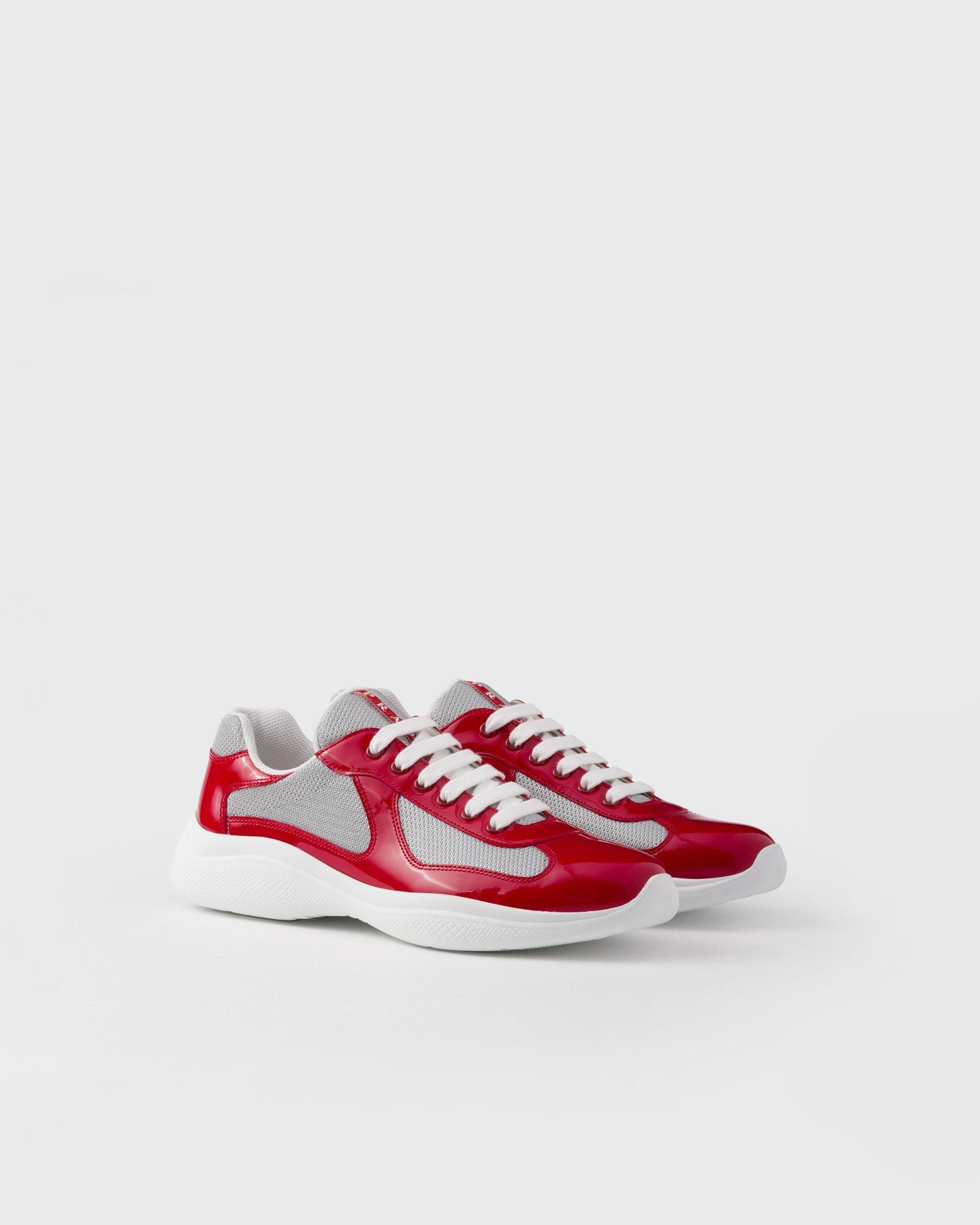 Patent leather and technical fabric Prada America's Cup sneakers Product Image