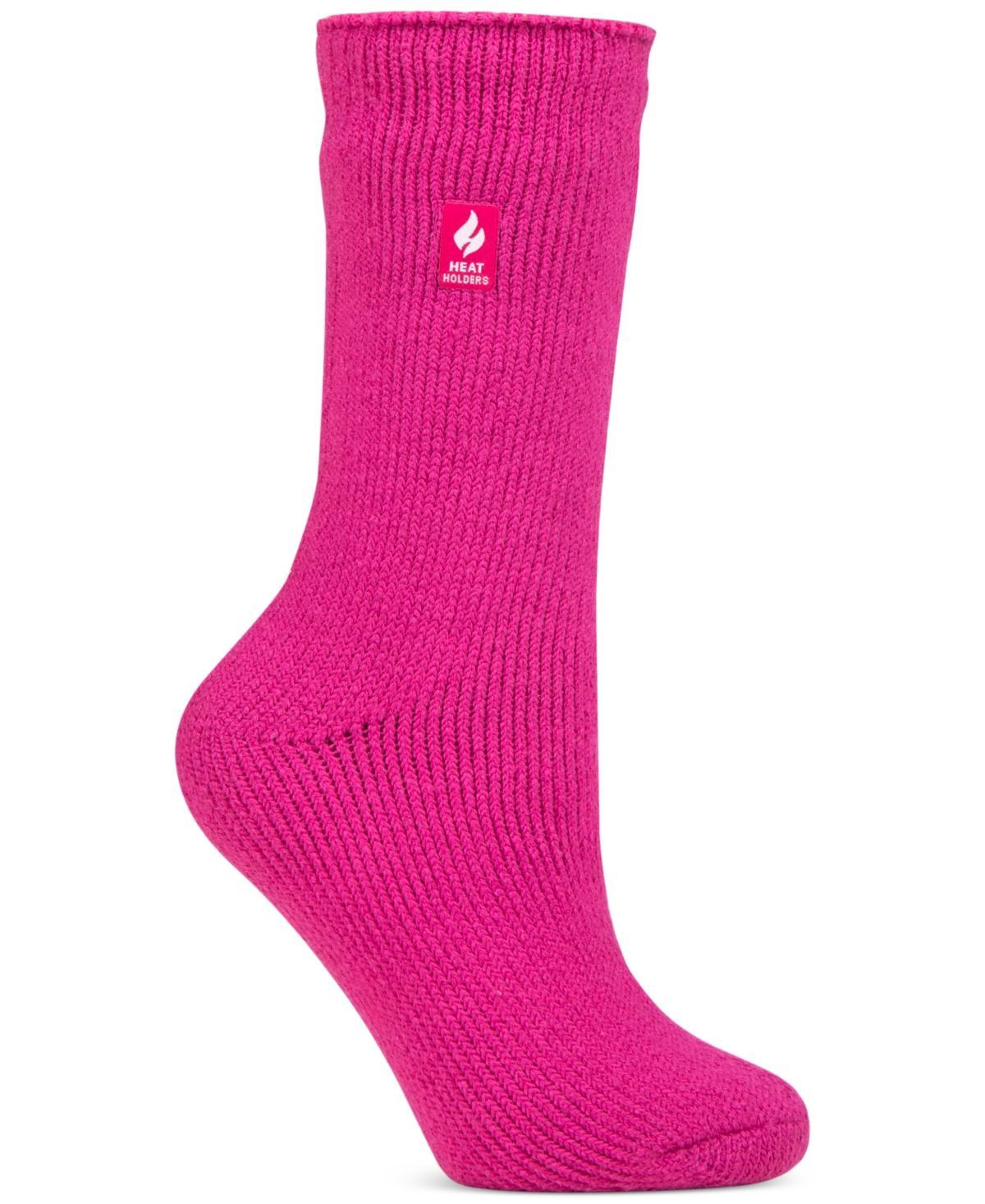 Womens Heat Holders Camellia Solid Crew Socks Product Image