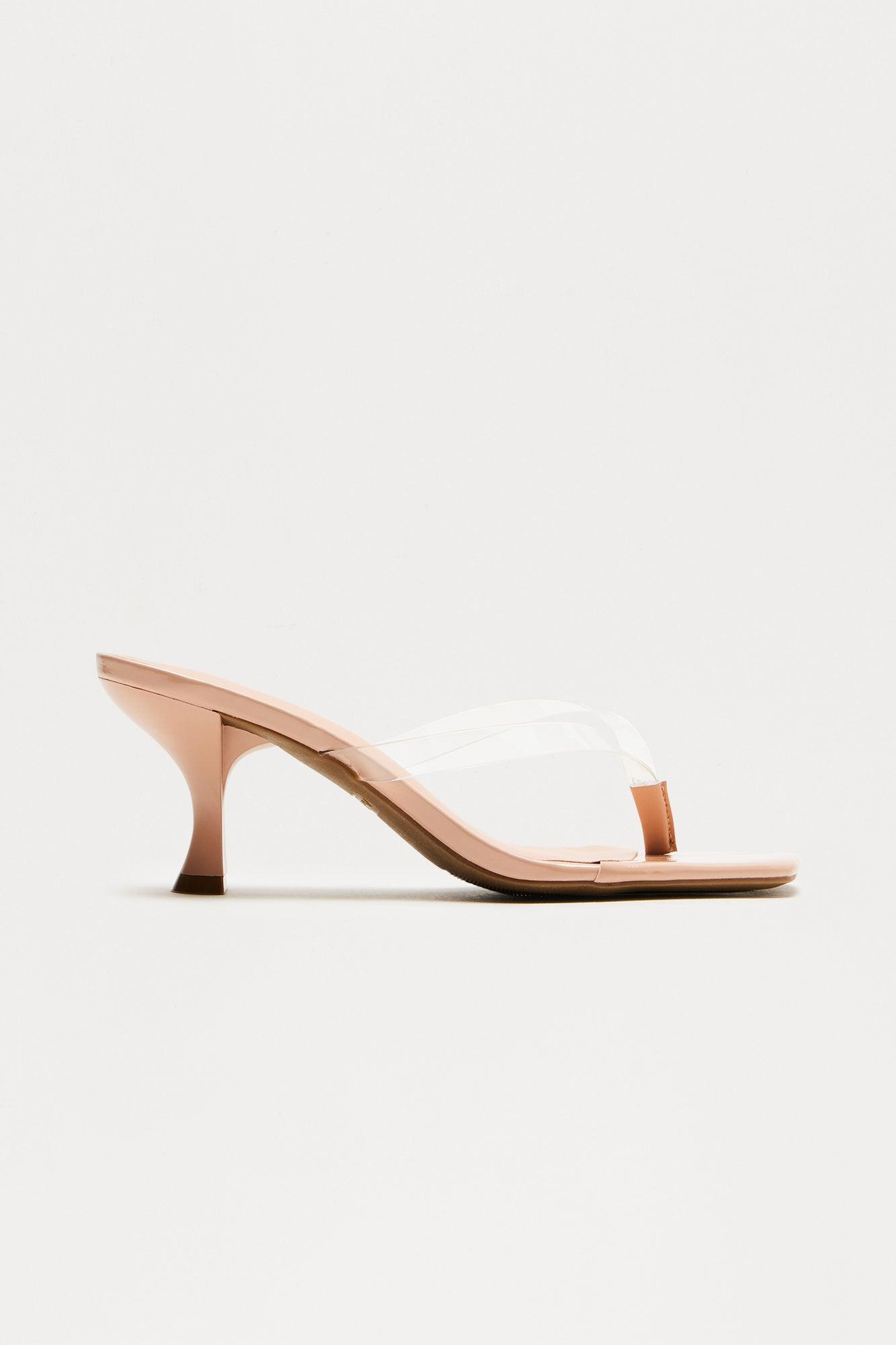 Pool Club Thong Heels - Clear Product Image