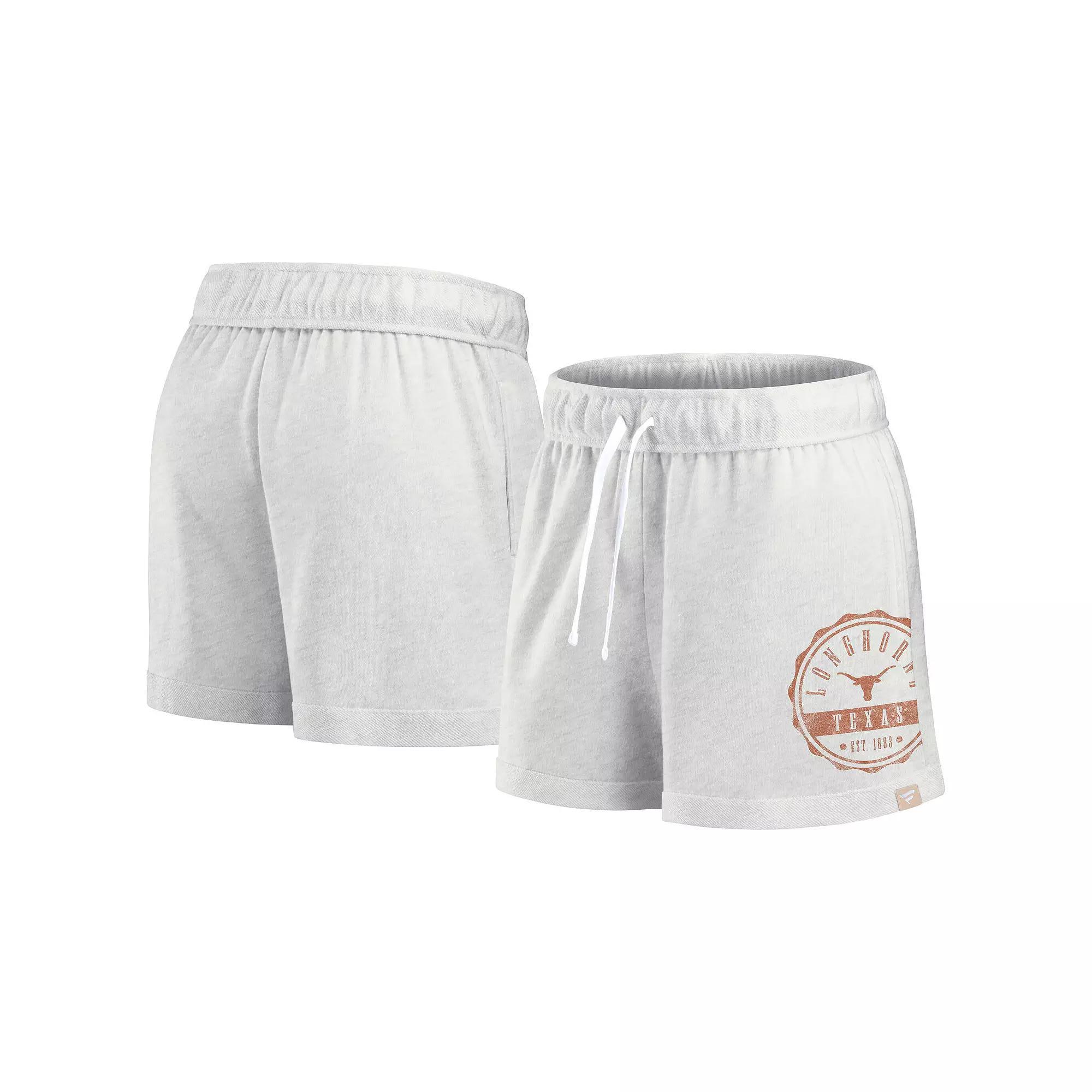 Women's Fanatics Branded Oatmeal Texas Longhorns Win Badge Shorts, Size: 2XL, Team Product Image