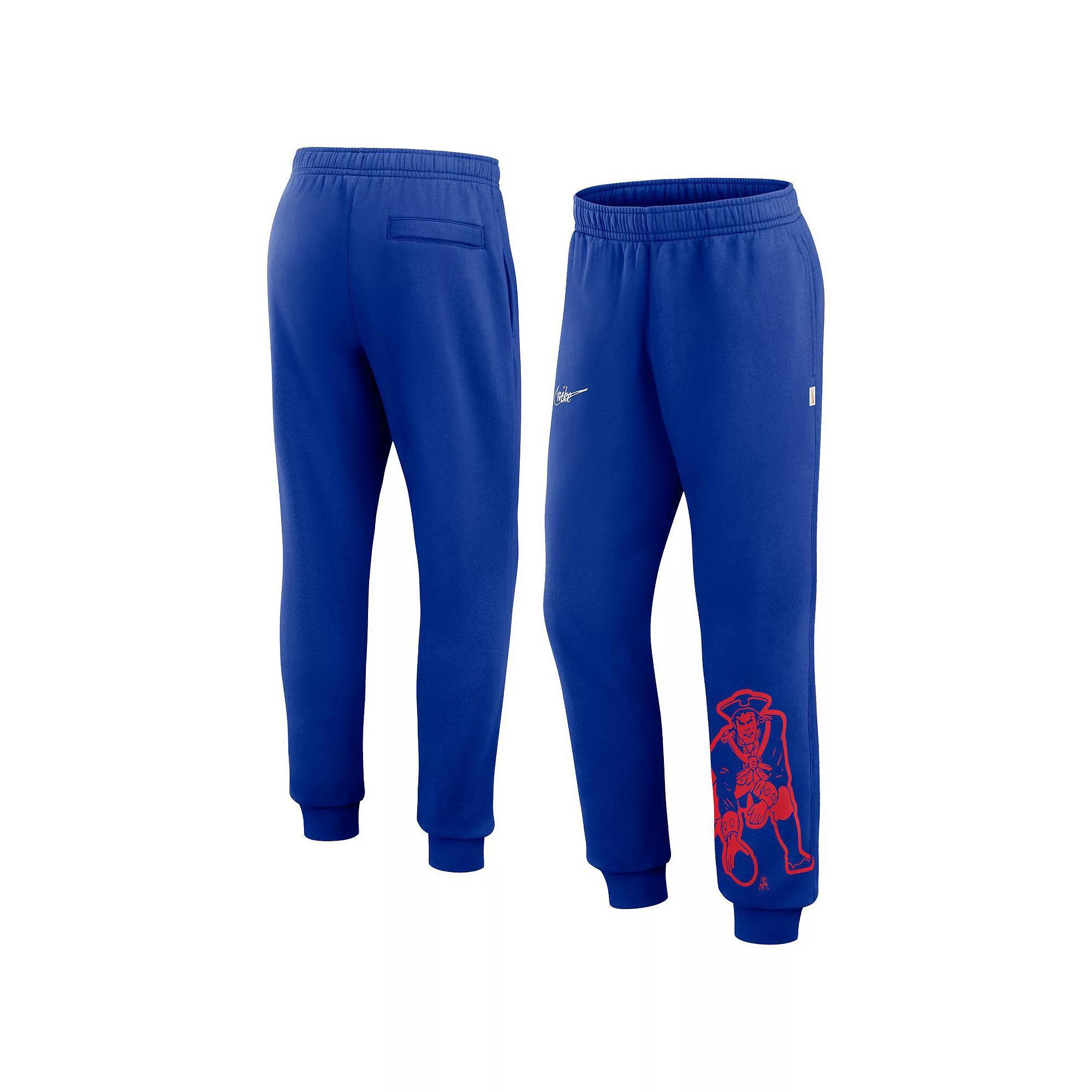 Men's Nike Royal New England Patriots Logo Crop Joggers, Size: XL, Blue Product Image
