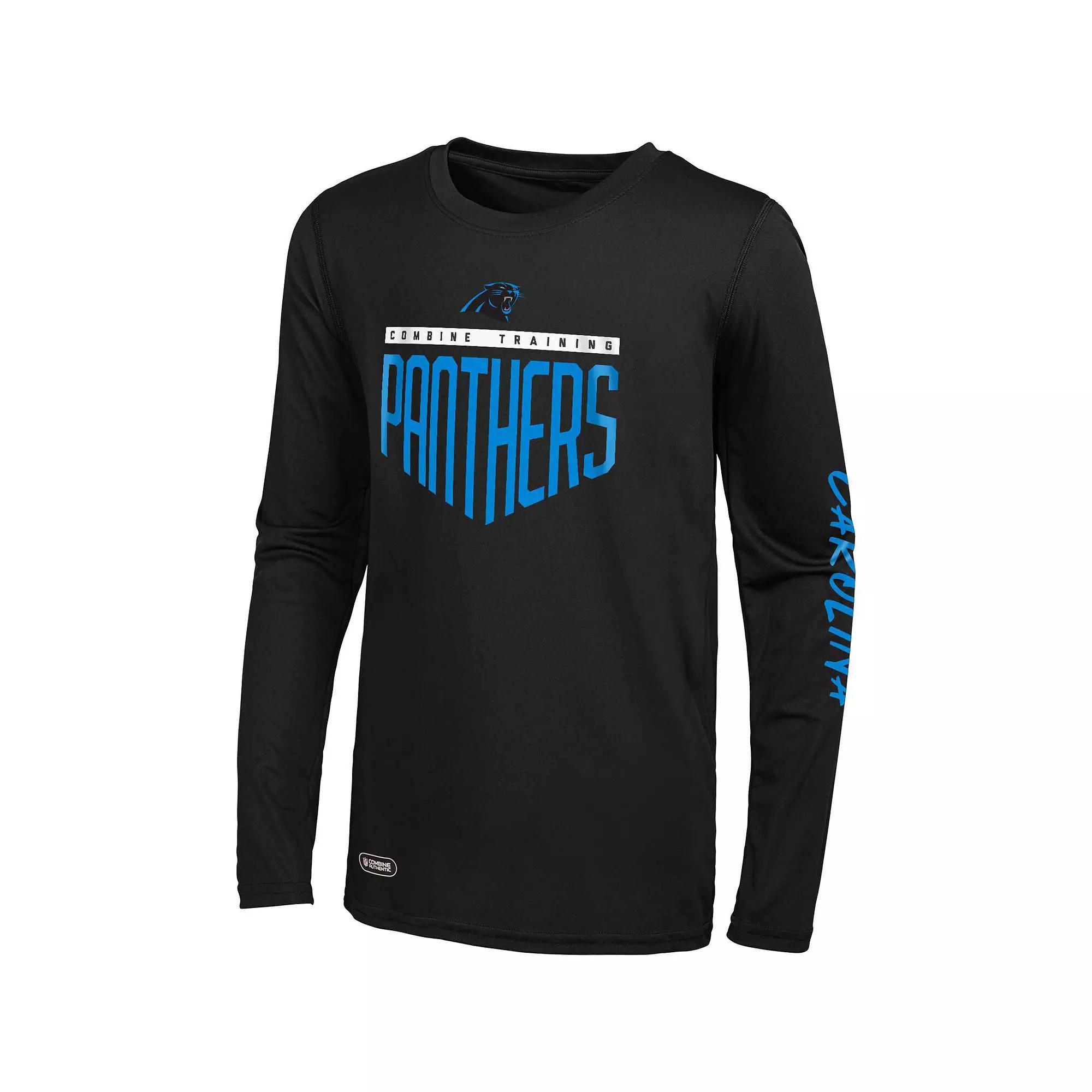 Men's Navy Houston Texans Impact Long Sleeve T-Shirt, Size: Large, Blue Product Image