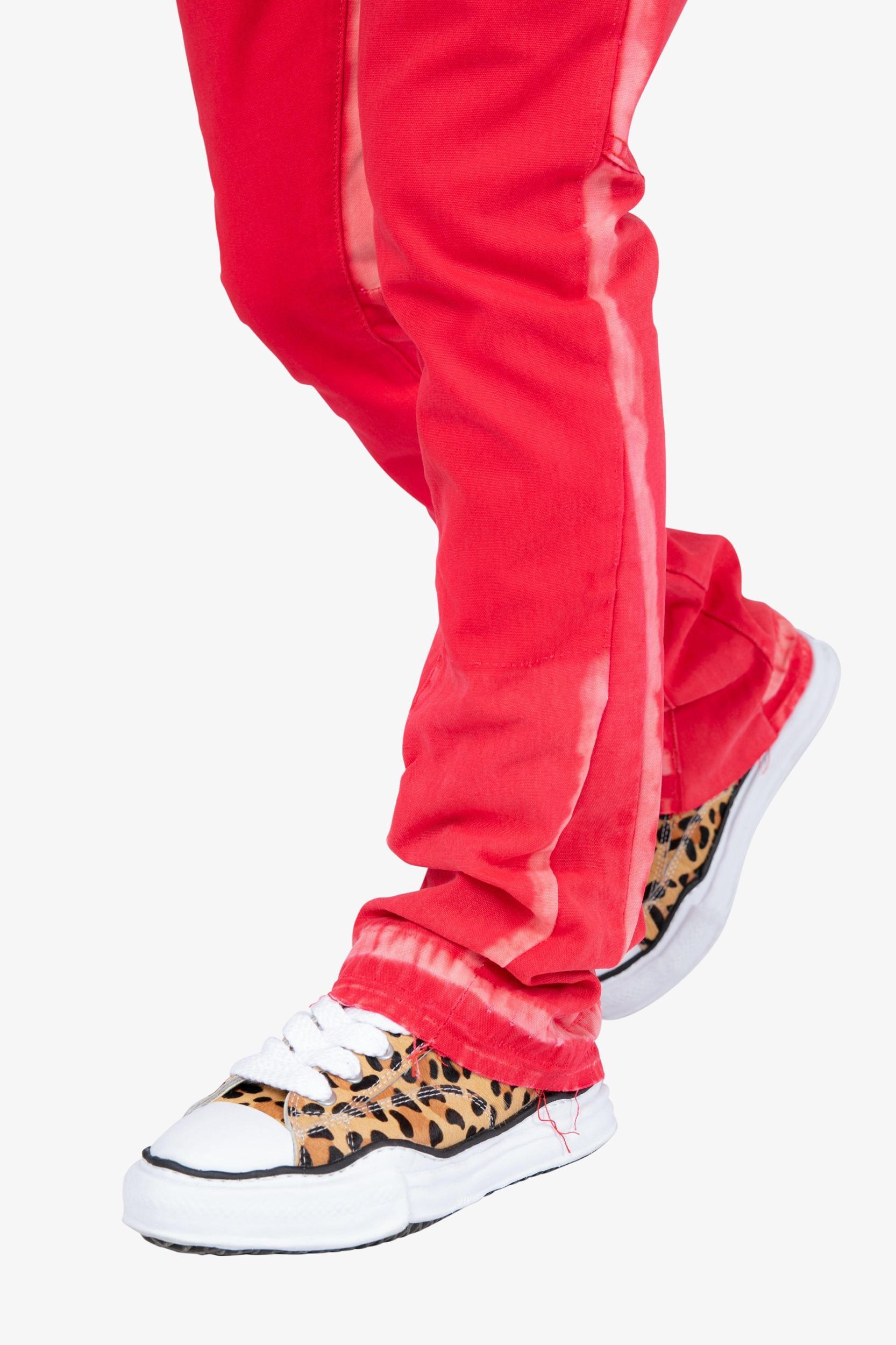 B404 Flare Denim - Red Product Image