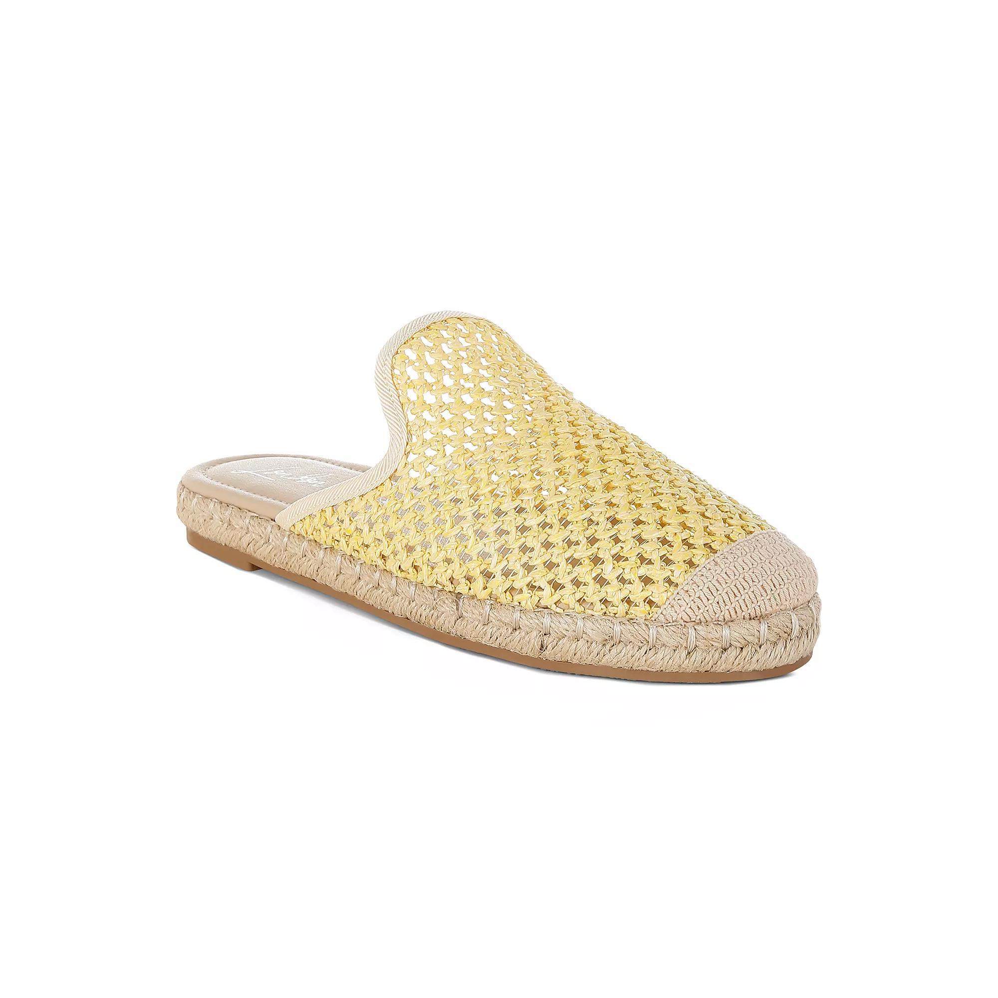 London Rag Nongai Women's Slip-On Mules, Size: 7.5, Yellow Product Image