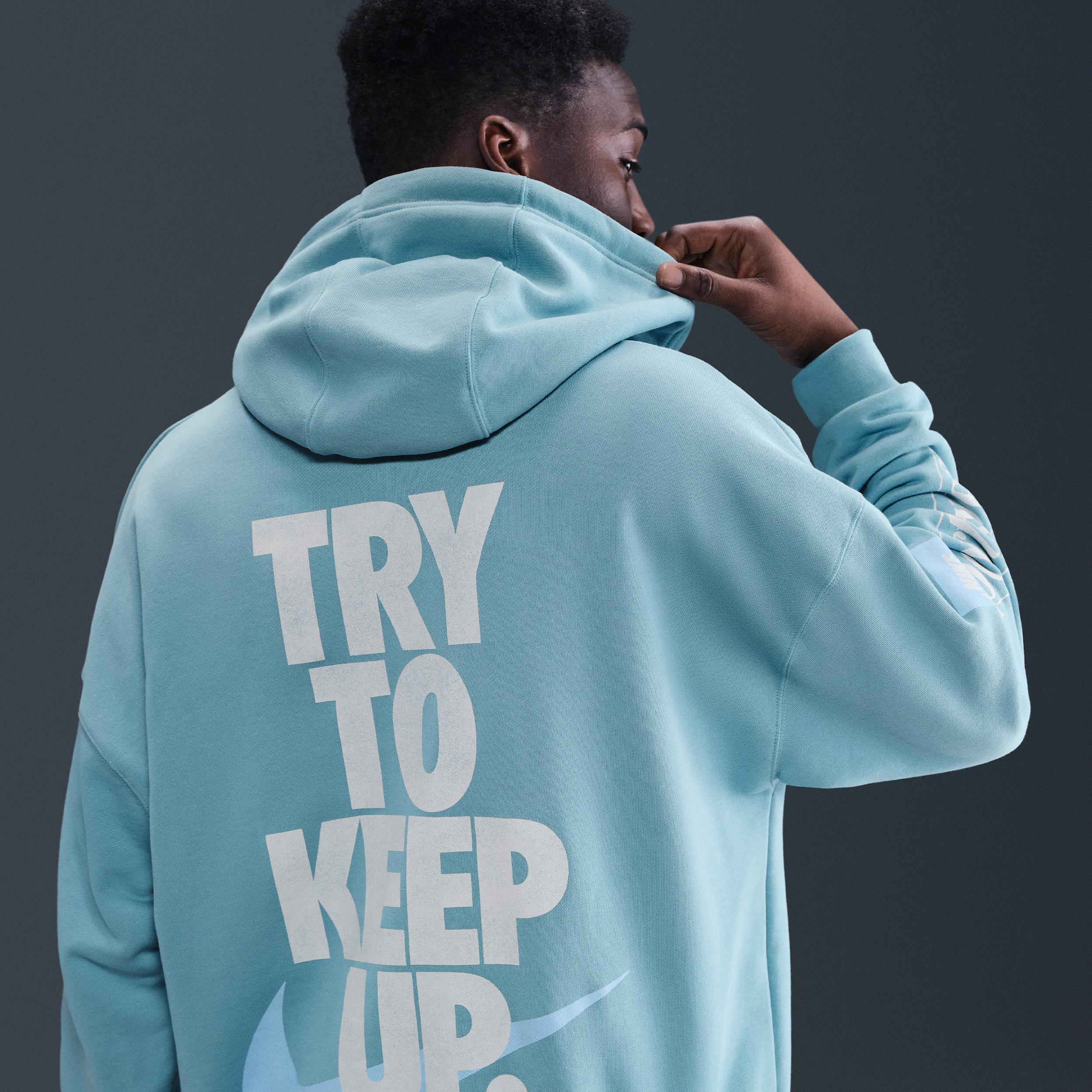 Nike Men's Club Oversized French Terry Pullover Hoodie Product Image