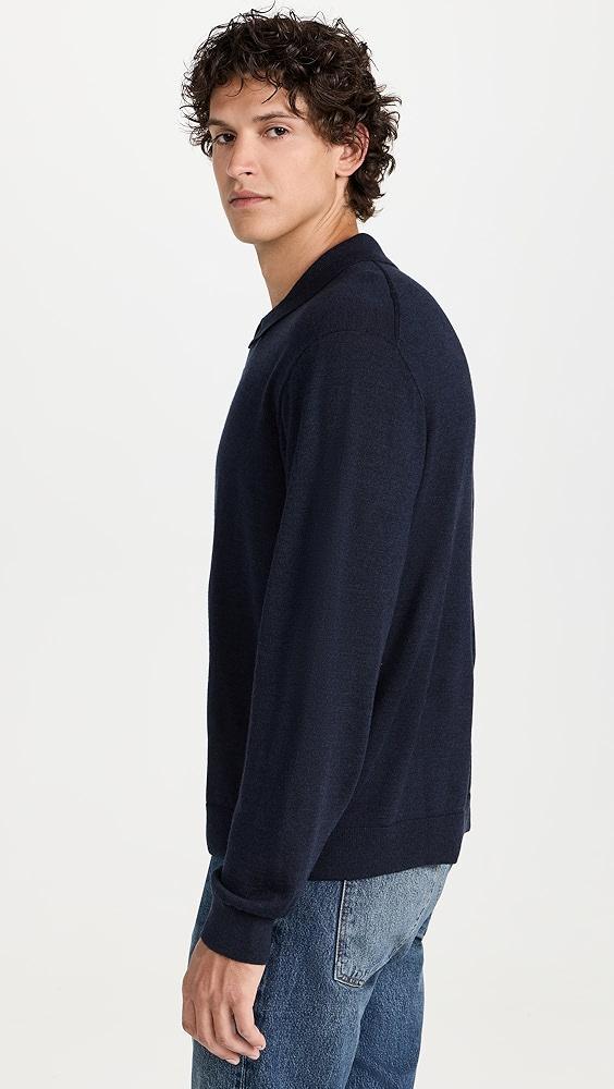 Madewell Merino Long Sleeve Polo | Shopbop Product Image