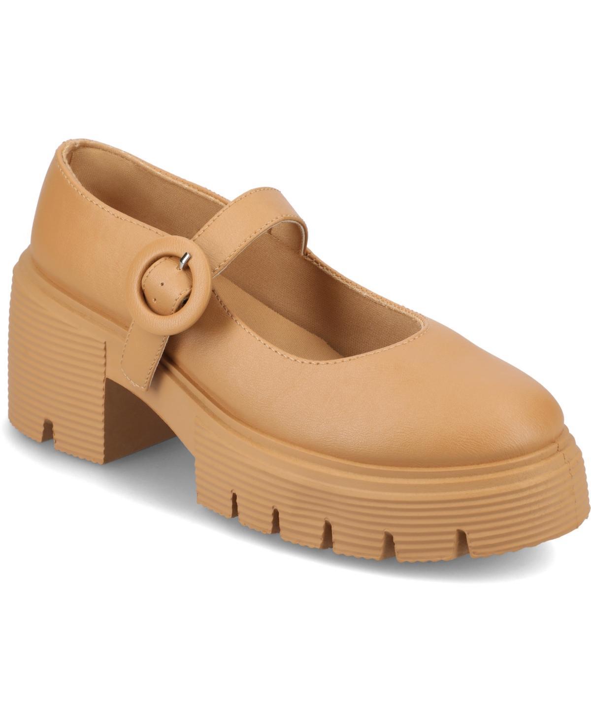Journee Zarynn Womens Tru Comfort Foam Mary Jane Treaded Outsole Platform Pumps Product Image