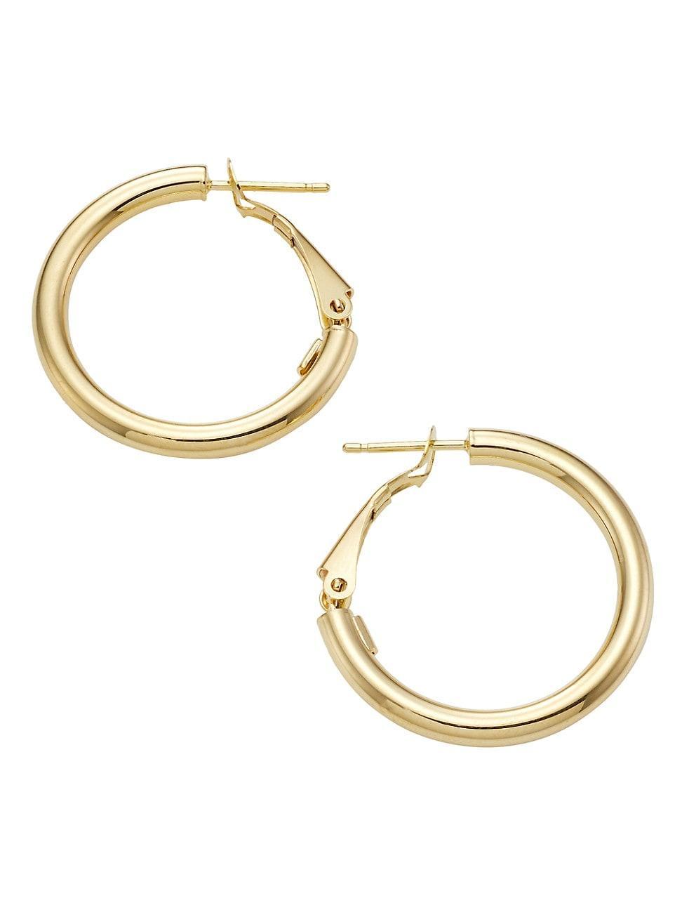 Womens 14K Yellow Gold Hoop Earrings Product Image