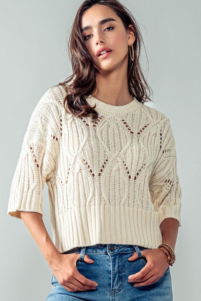Fall Crochet Sweater Product Image