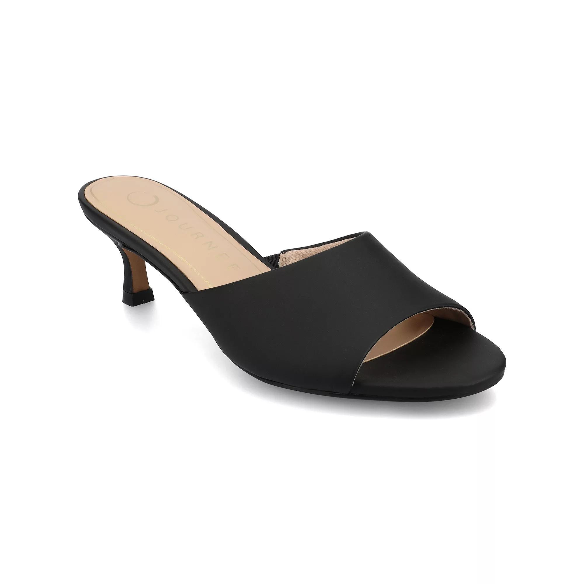Journee Jeylah Single Band Kitten Heel Womens Dress Sandals Product Image