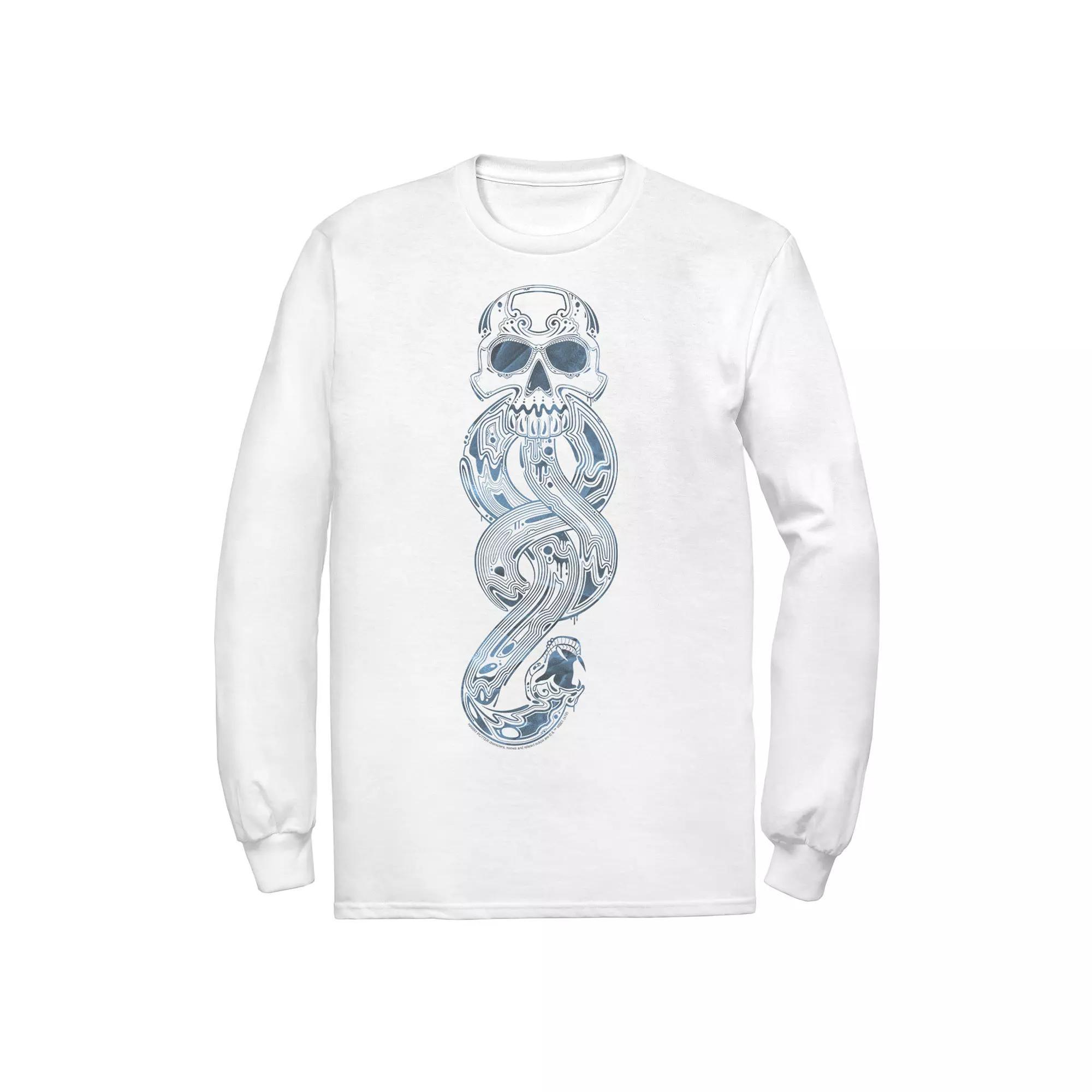 Men's Harry Potter Voldemort's Mark Line Art Tee, Size: Large, White Product Image