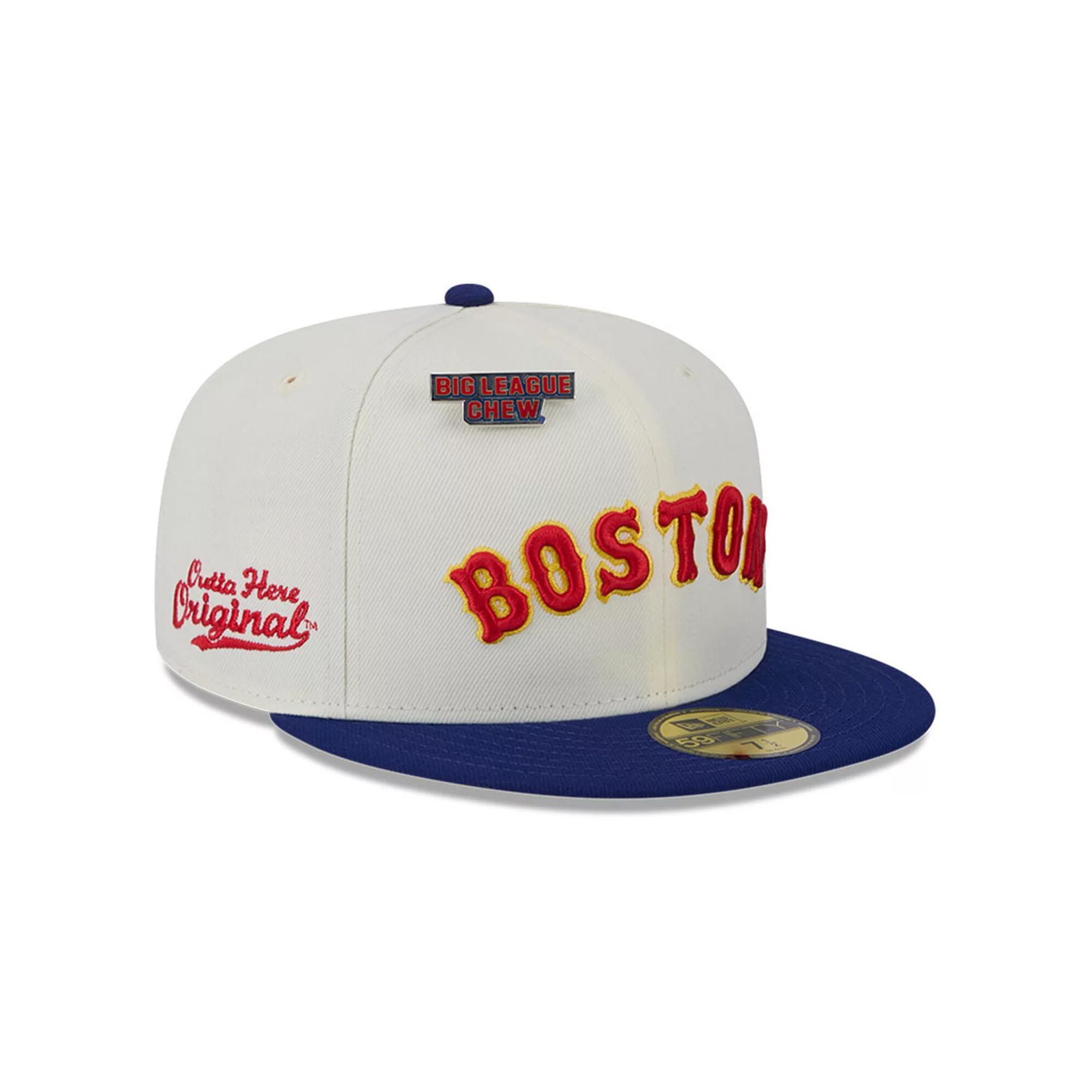 Men's New Era White Boston Red Sox Big League Chew Original 59FIFTY Fitted Hat, Size: 7 3/4 Product Image