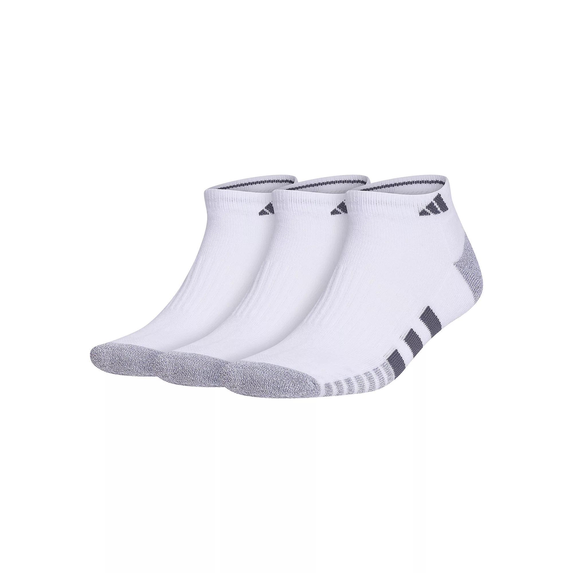 Men's adidas Cushioned 3.0 3-Pack Low Cut Socks, Size: 6-12, White Product Image