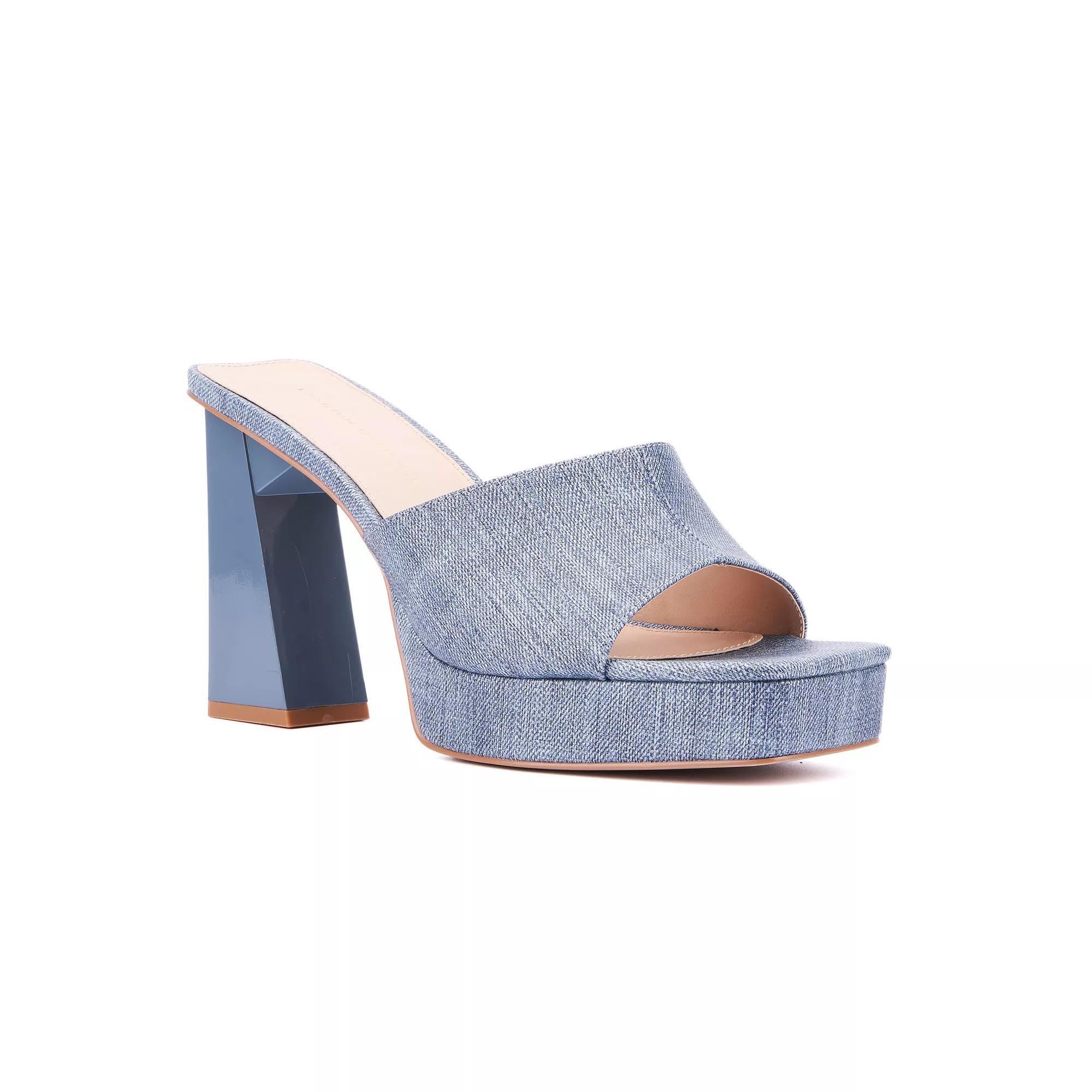 Easy Street Mel Slingback Women's Wedge Sandals, Size: 9, White Product Image