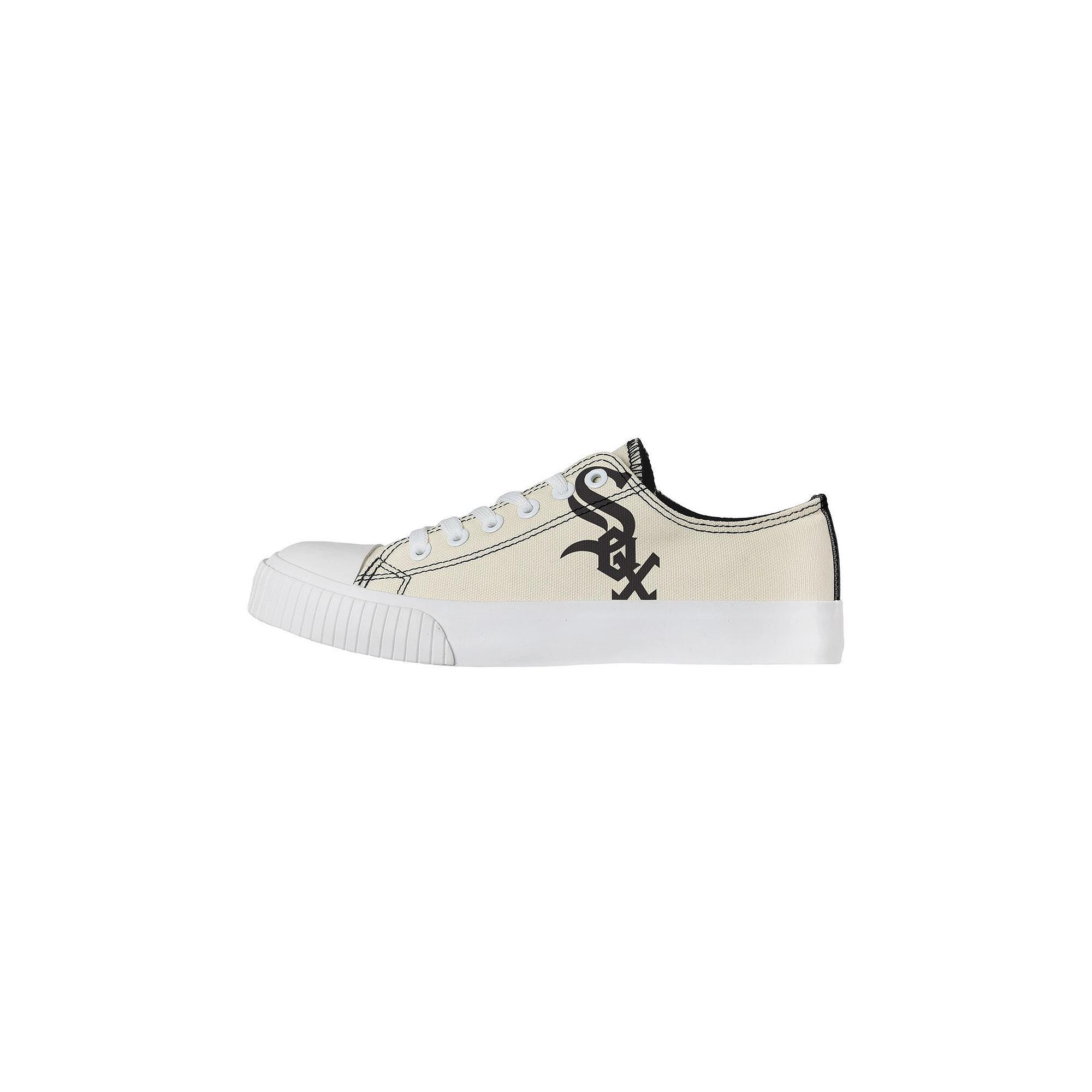 Women's FOCO Cream Chicago White Sox Low Top Canvas Shoes, Size: 6, Beige Product Image