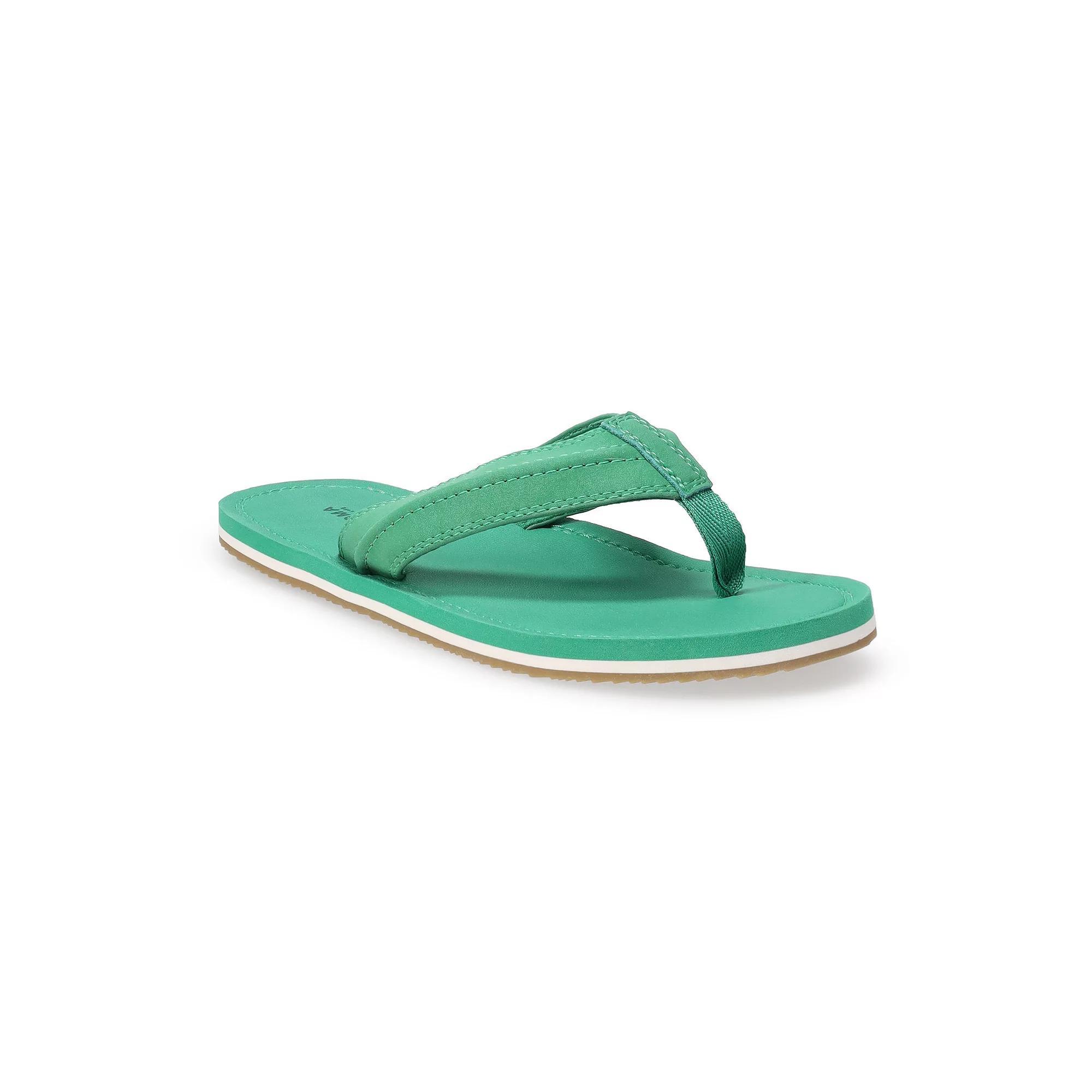 Sonoma Goods For Life® Colson Men's Thong Sandals, Size: Large 10/11, Green Product Image