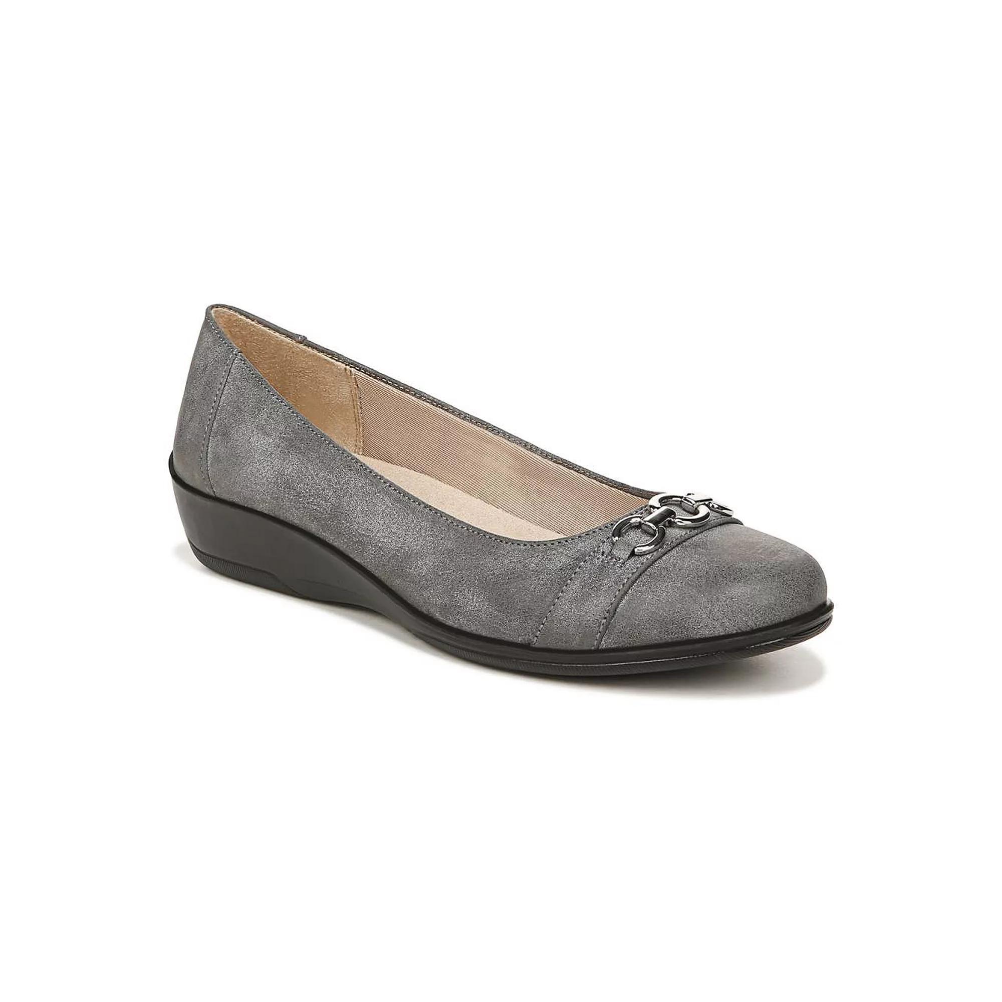 LifeStride Ideal Womens Wedge Flats Grey Product Image