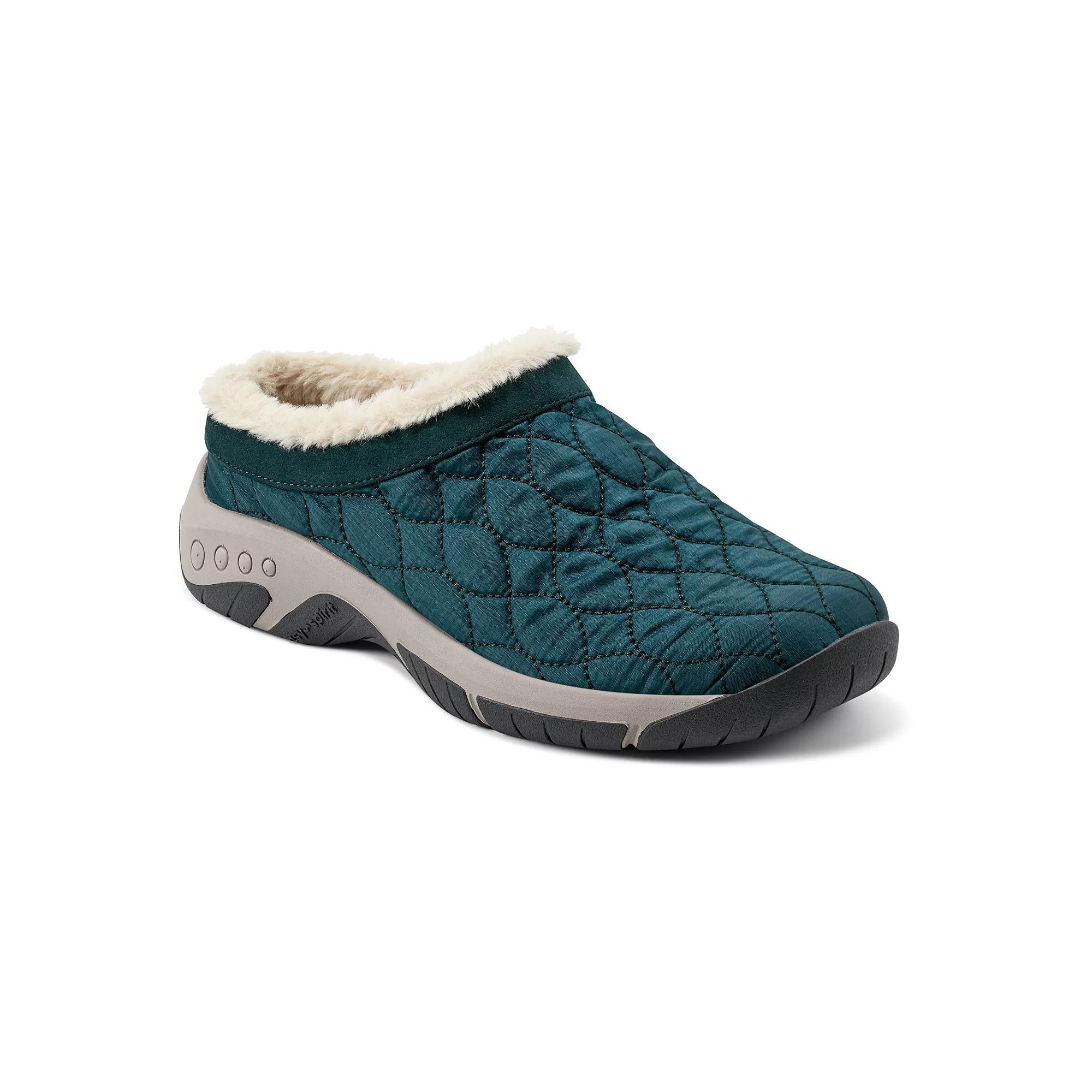 Easy Spirit Wimmy Faux-Fur Trim Women's Slip-On Mules, Size: 8.5, Pine Green Product Image