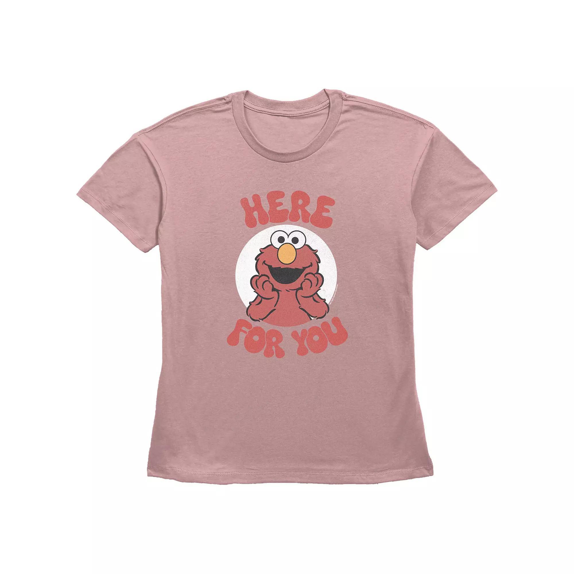 Women's PBS Kids Sesame Street Elmo Here For You Graphic Tee, Size: XL, Desert Pink Product Image