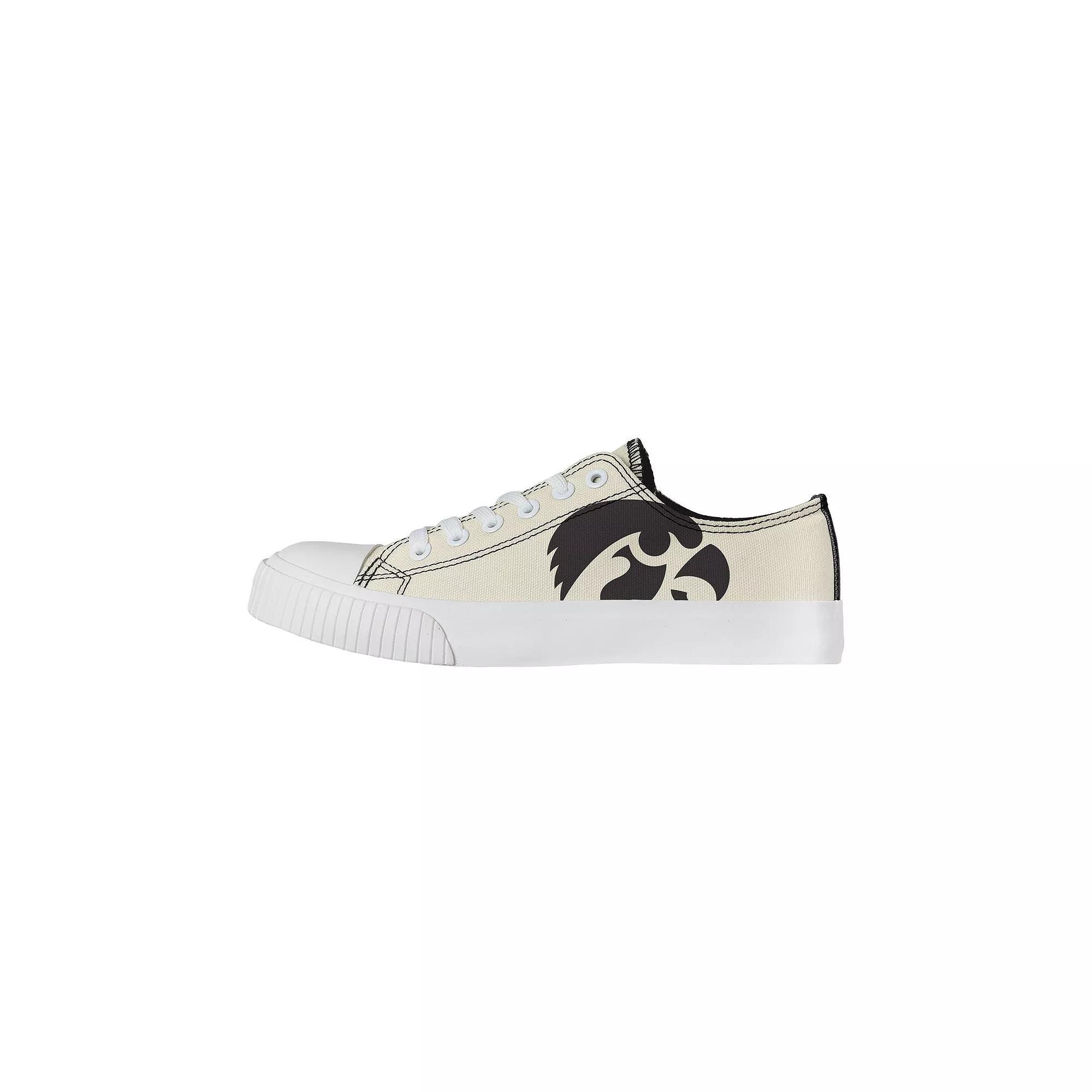 Women's FOCO Cream Iowa Hawkeyes Low Top Canvas Shoes, Size: 6, Beige Product Image