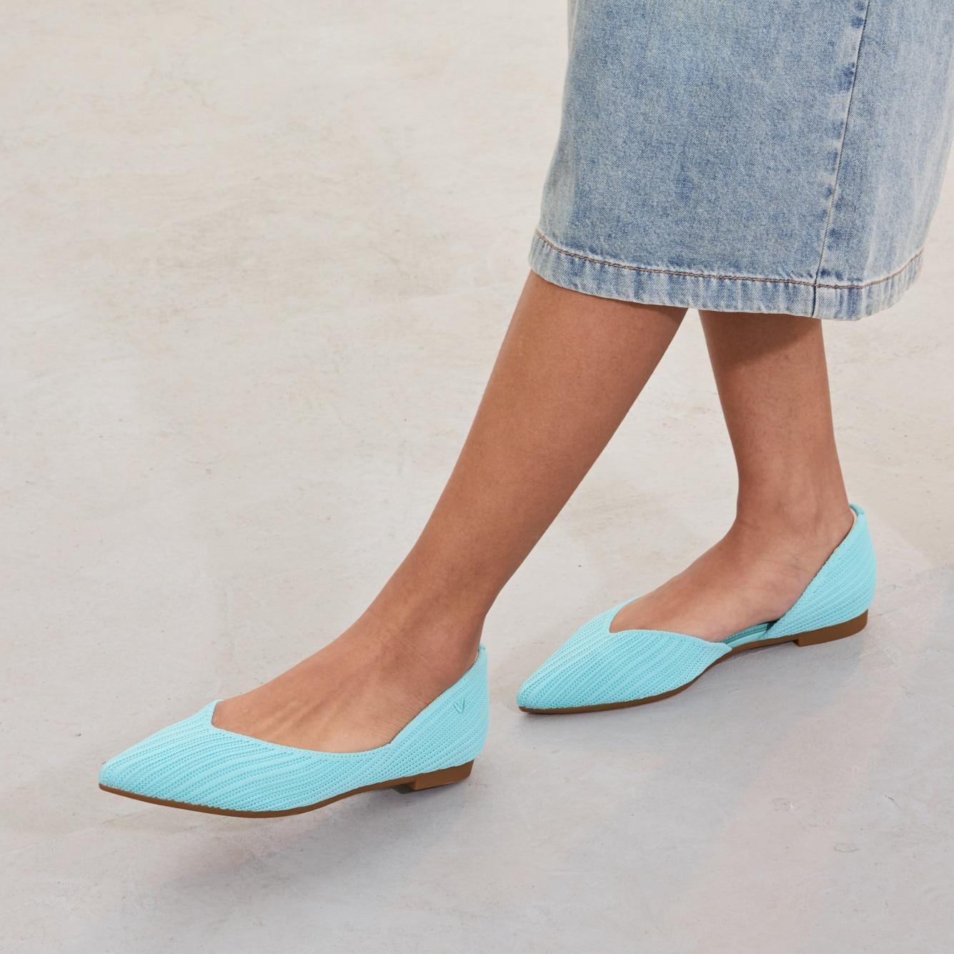 Pointed-Toe D'Orsay Flats (Melia) Product Image