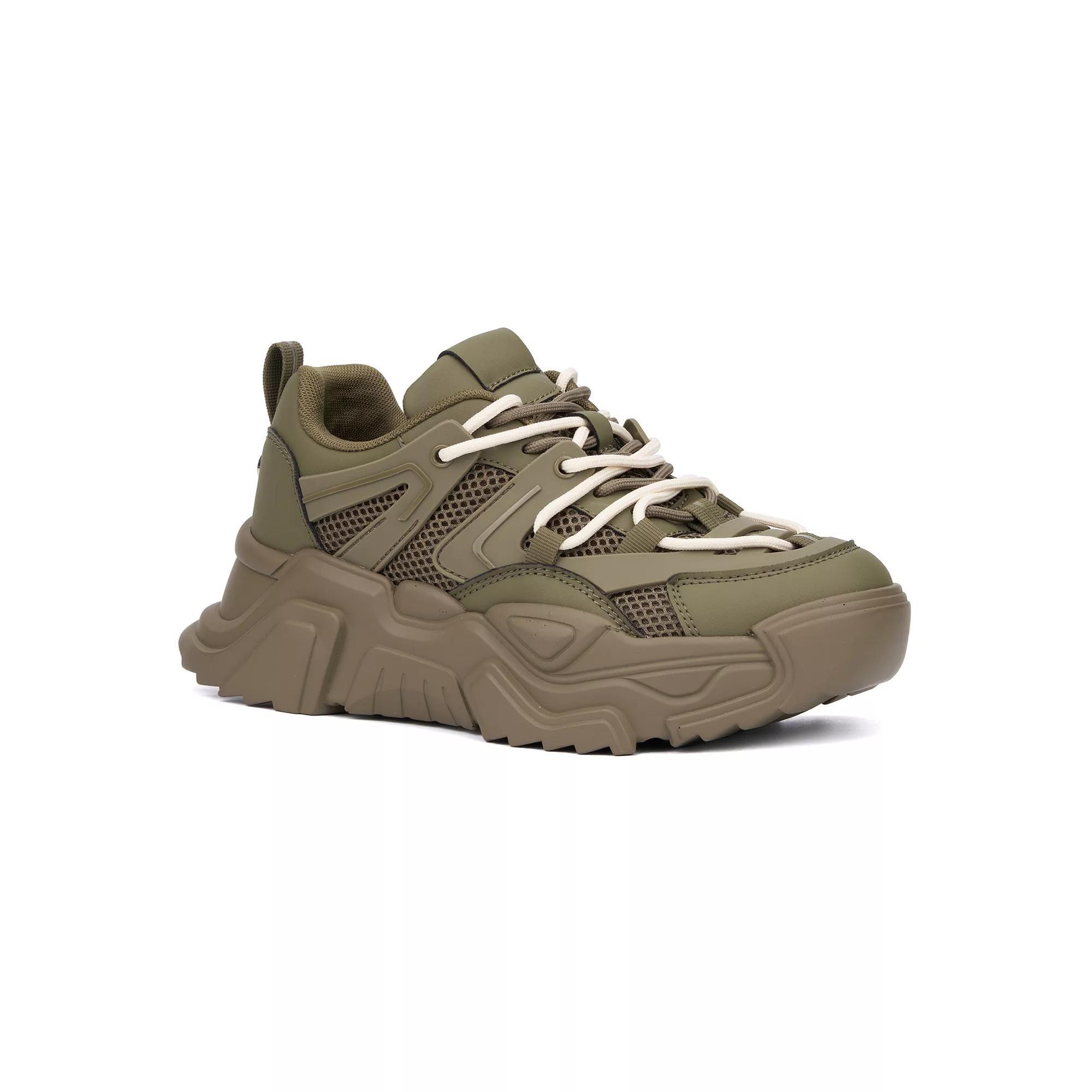 Olivia Miller Zenith Womens Low Top Sneakers Green Product Image
