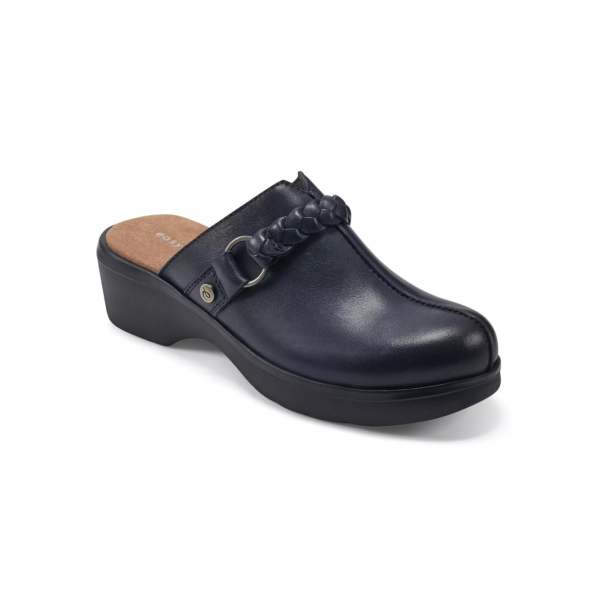 Easy Spirit Penelope Women's Braided Strap Leather Clogs, Size: 9, Blue Leather Product Image