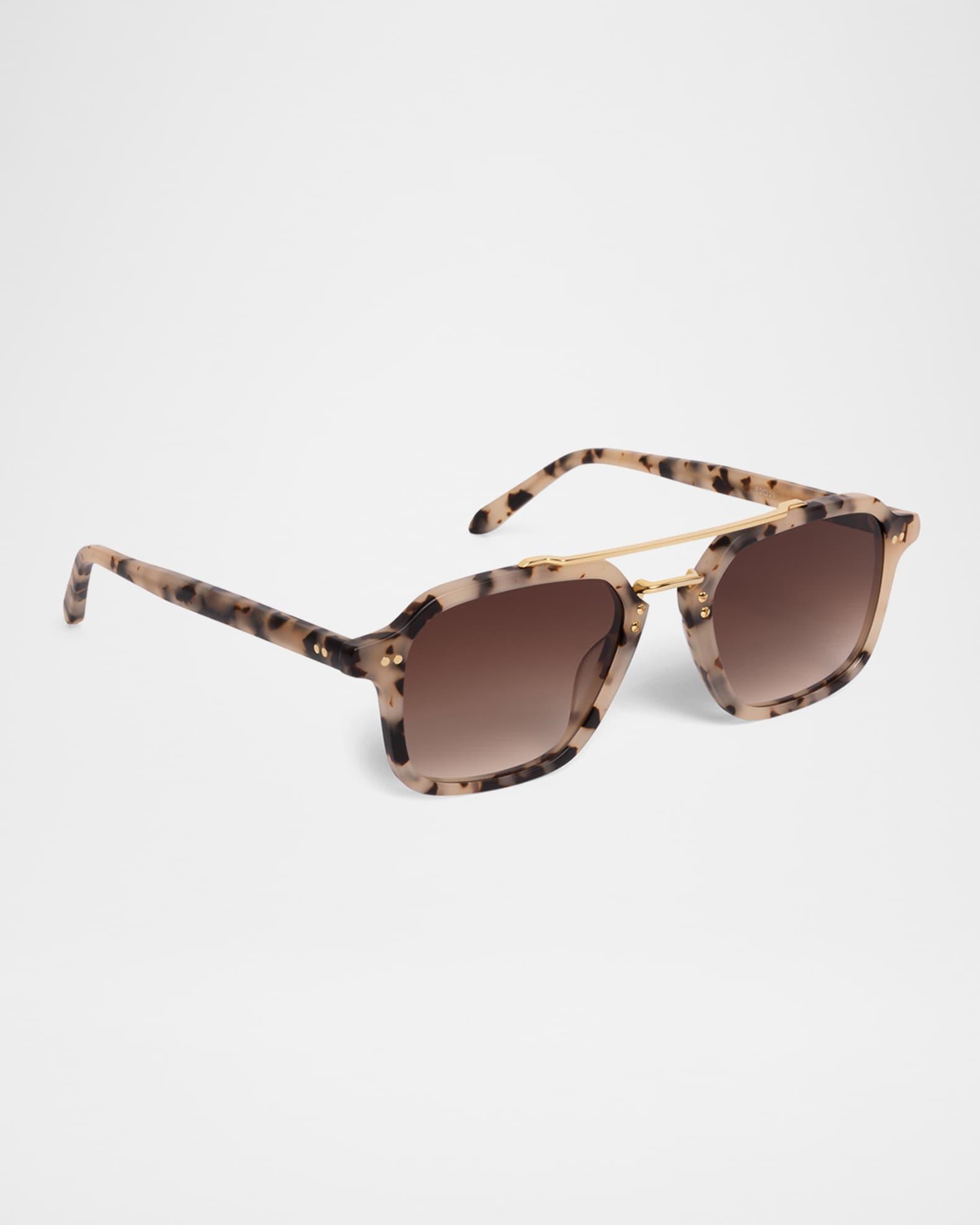 Colton Acetate & Stainless Steel Aviator Sunglasses Product Image