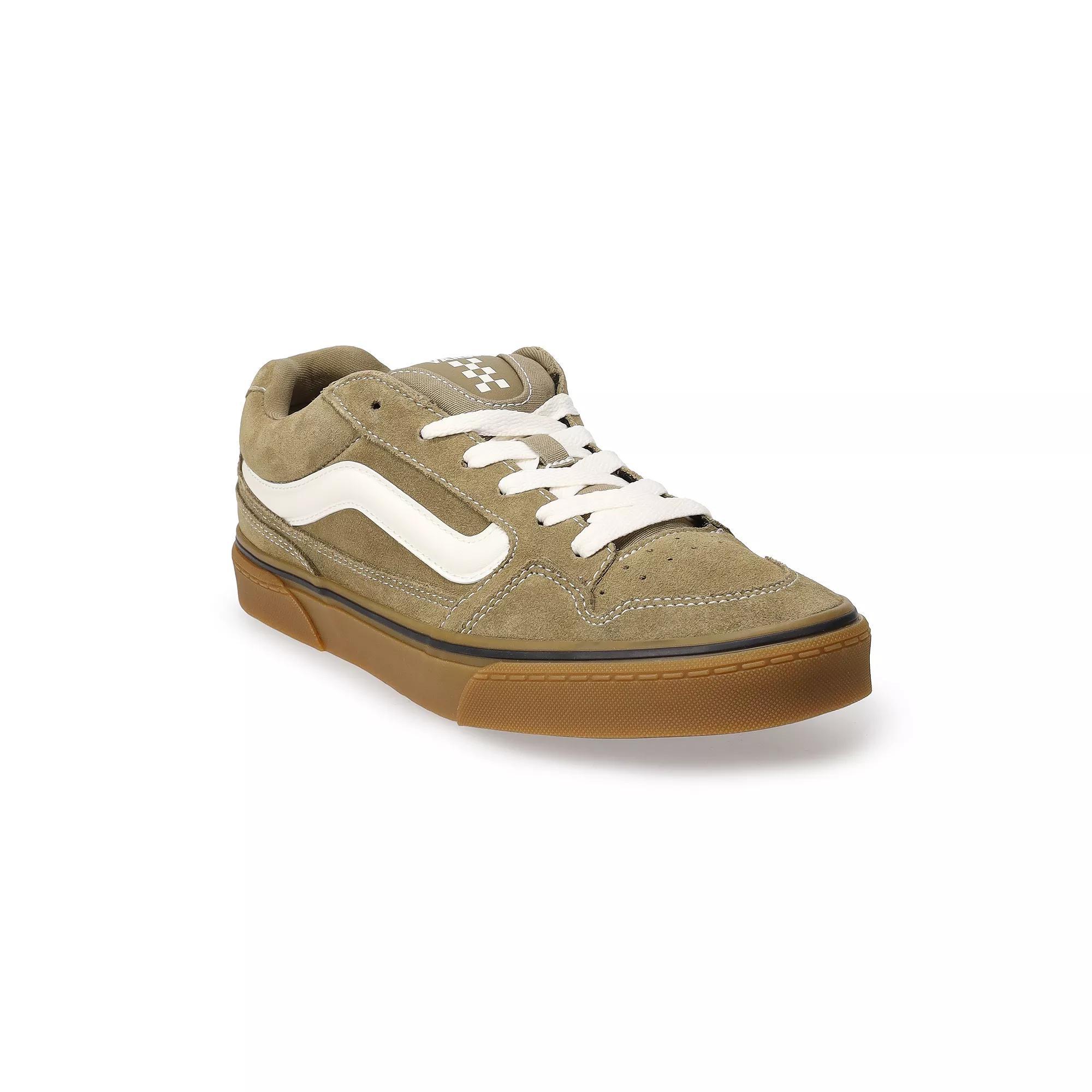 Vans Caldrone Mens Padded Skate Shoes Green Product Image