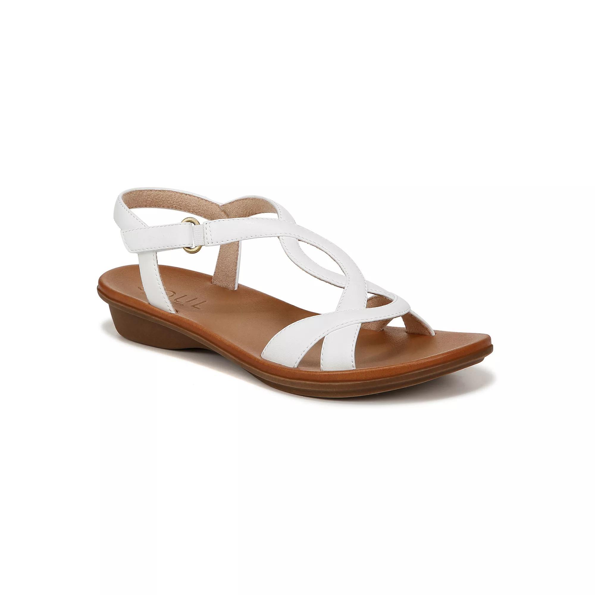 SOUL Naturalizer Solo Women's Strappy Sandals, Size: 8 Wide, White Product Image