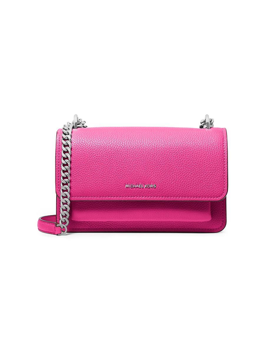 Womens Large Claire Leather Shoulder Bag Product Image