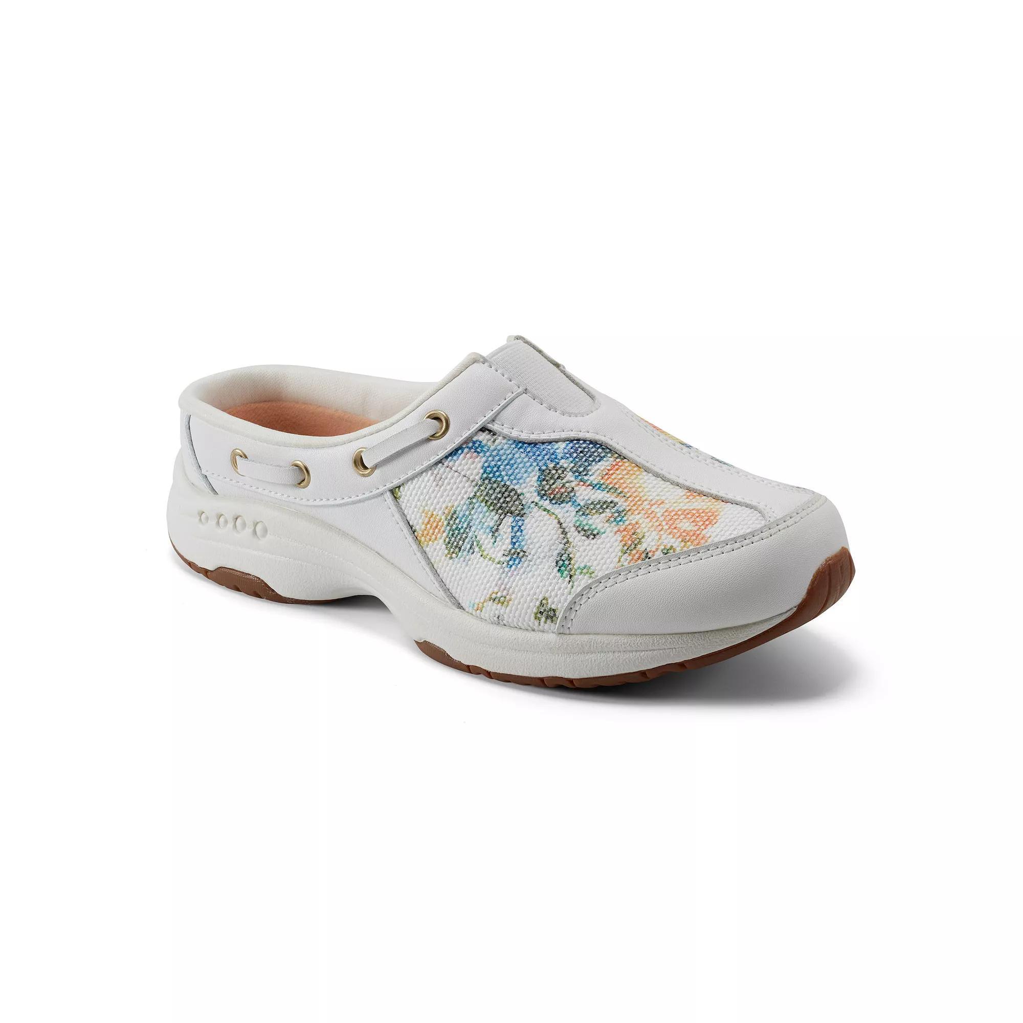 Easy Spirit Travelknot Women's Mules, Size: 8.5, White Watercolor Team Product Image