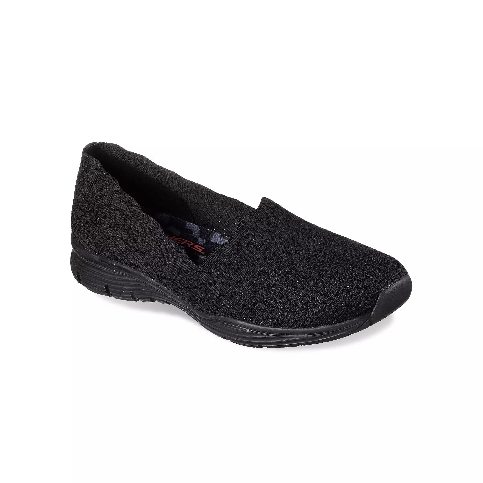 Skechers® Seager Stat Women's Shoes, Size: 8.5 Wide, Black Product Image