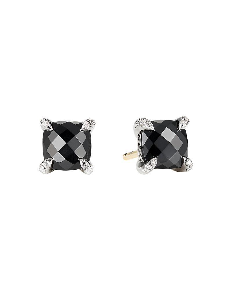 David Yurman Chatelaine Stud Earrings with Amethyst and Diamonds Product Image
