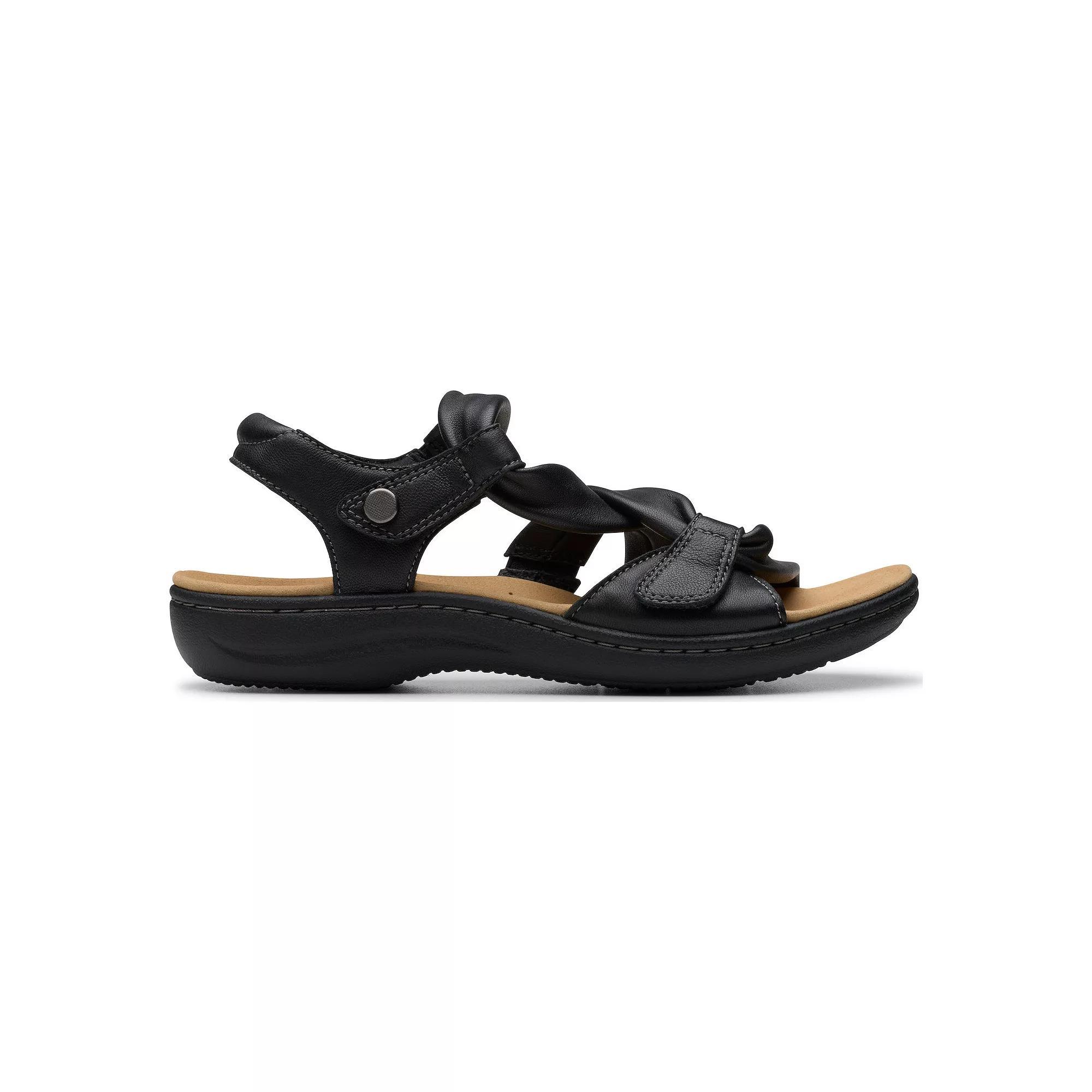 Clarks® Laurieann Bell Women's Slide Sandals, Size: 9 Medium, Black Product Image