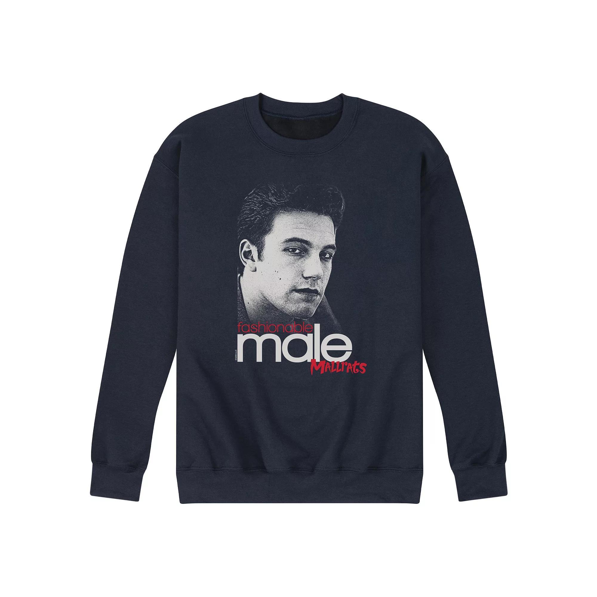 Mens Mall Rats Fashionable Male Fleece Sweatshirt Blue Product Image