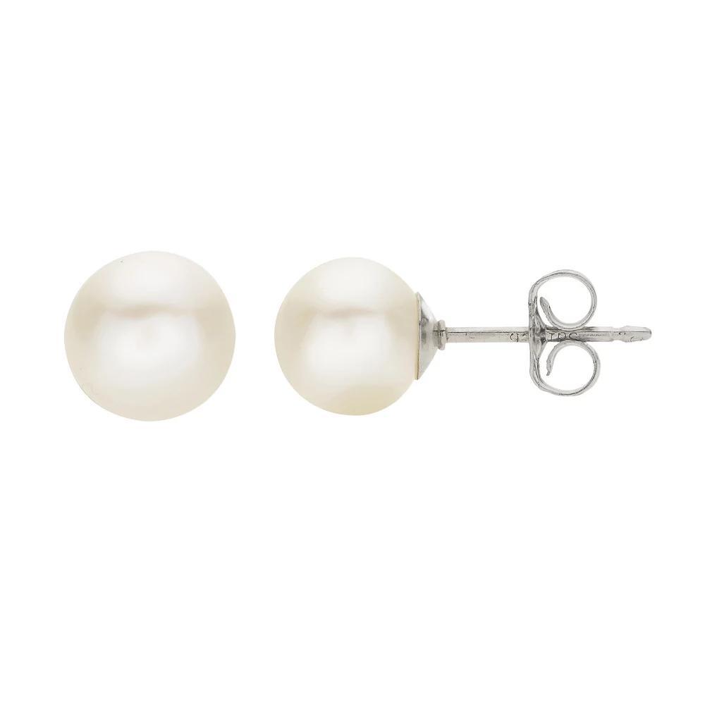 PearLustre by Imperial Freshwater Cultured Pearl Stud Earrings - 8 mm, Womens, Sterling Product Image