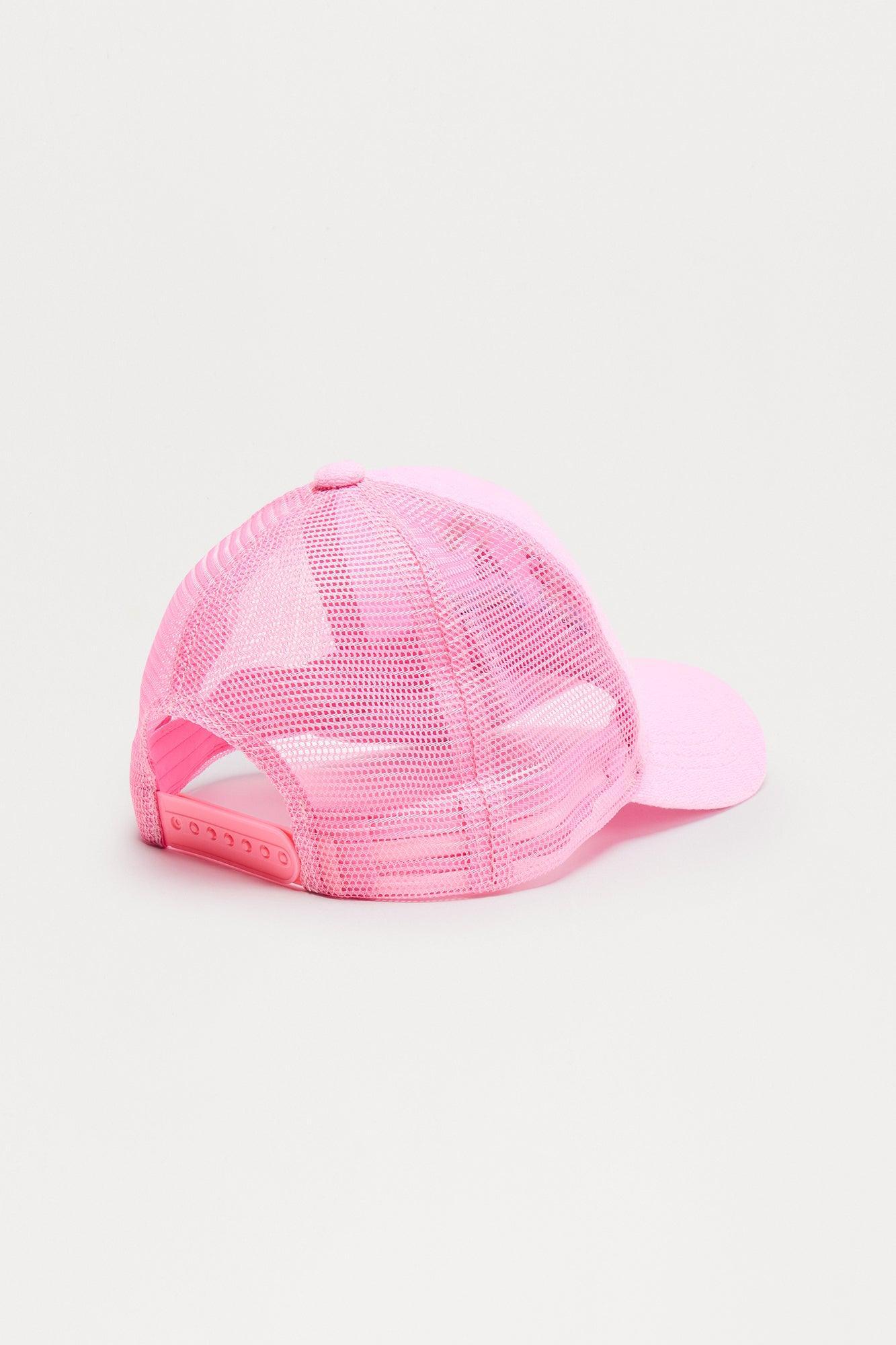 Salty As A Beach Trucker Hat - Pink Product Image