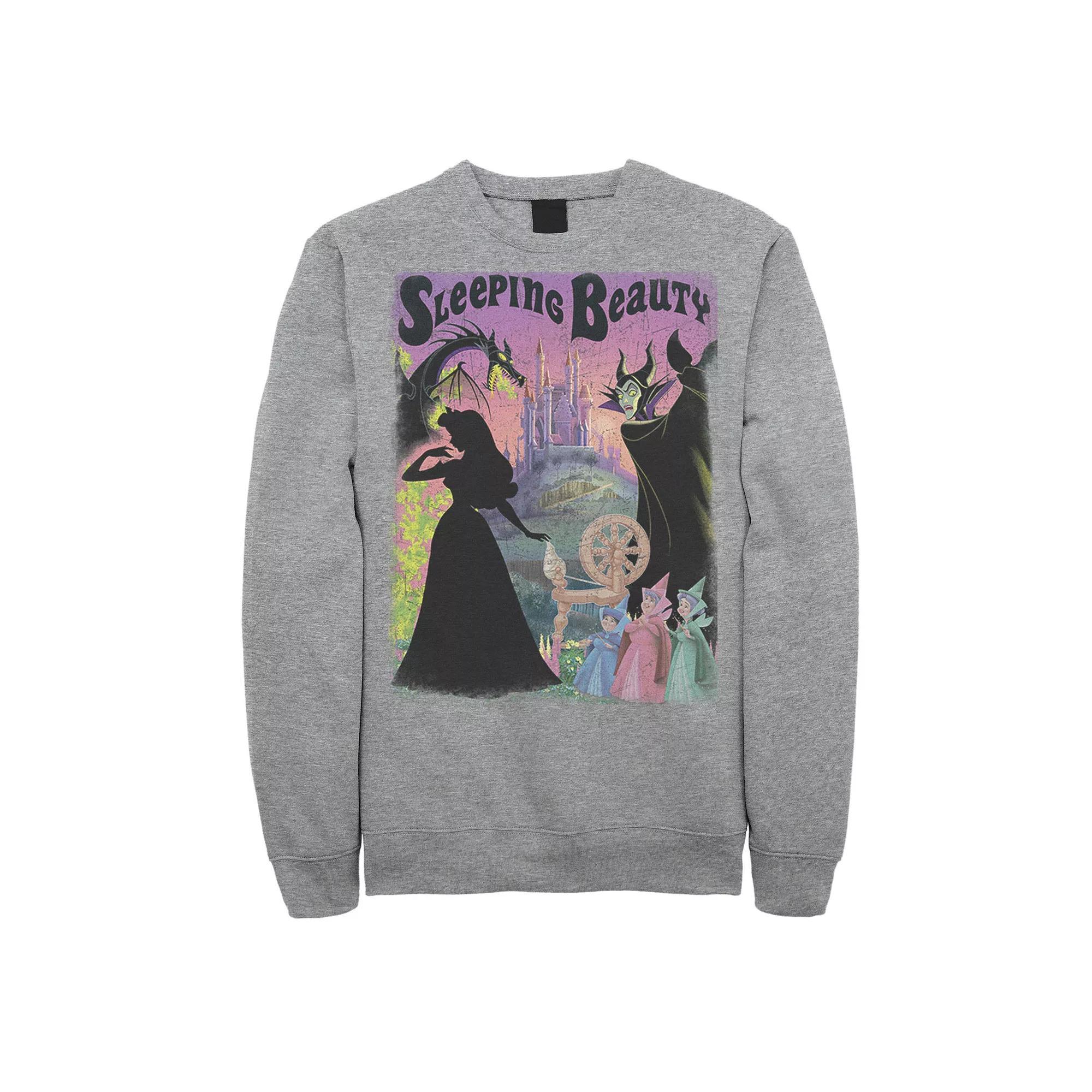 Disney's Sleeping Beauty Aurora Maleficent Men's Poster Sweatshirt, Size: Large, Blue Product Image