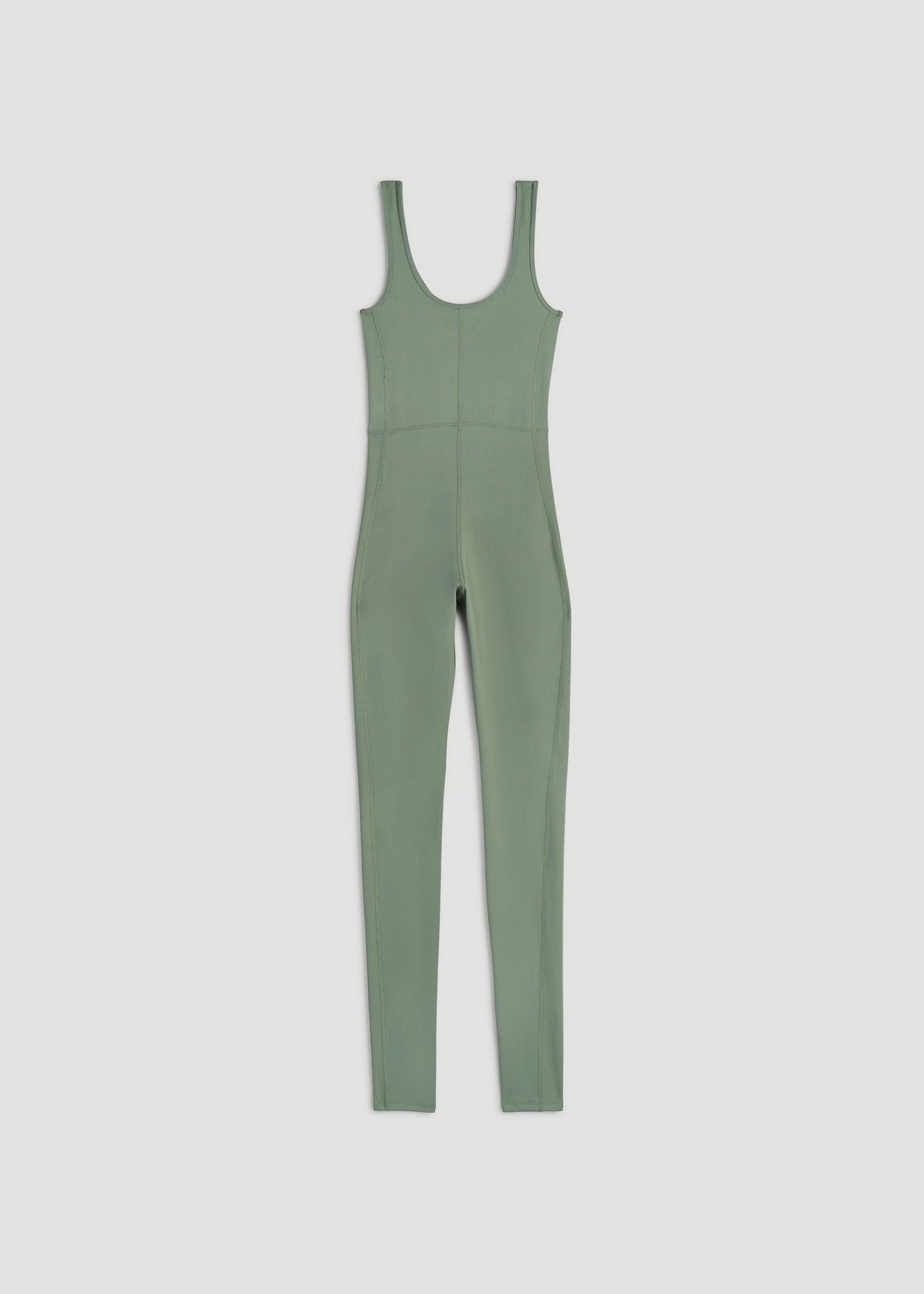 Balance Scoop Neck Tall Women's Jumpsuit in Dark Seagrass Product Image