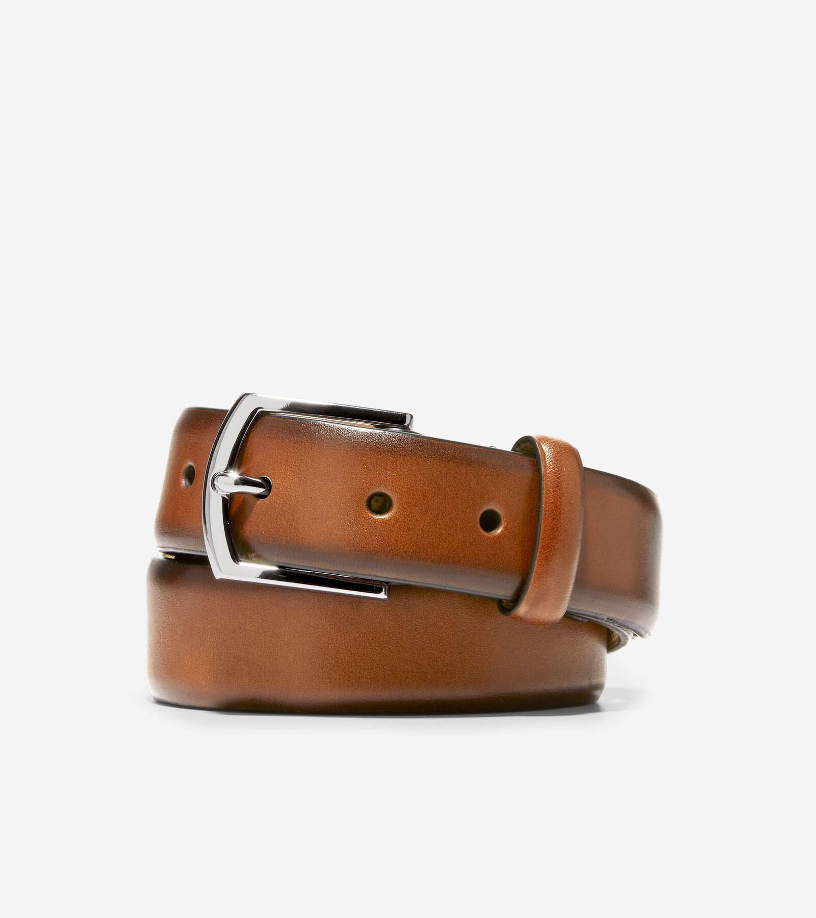 Cole Haan Mens Lewis Burnished Leather Belt Product Image