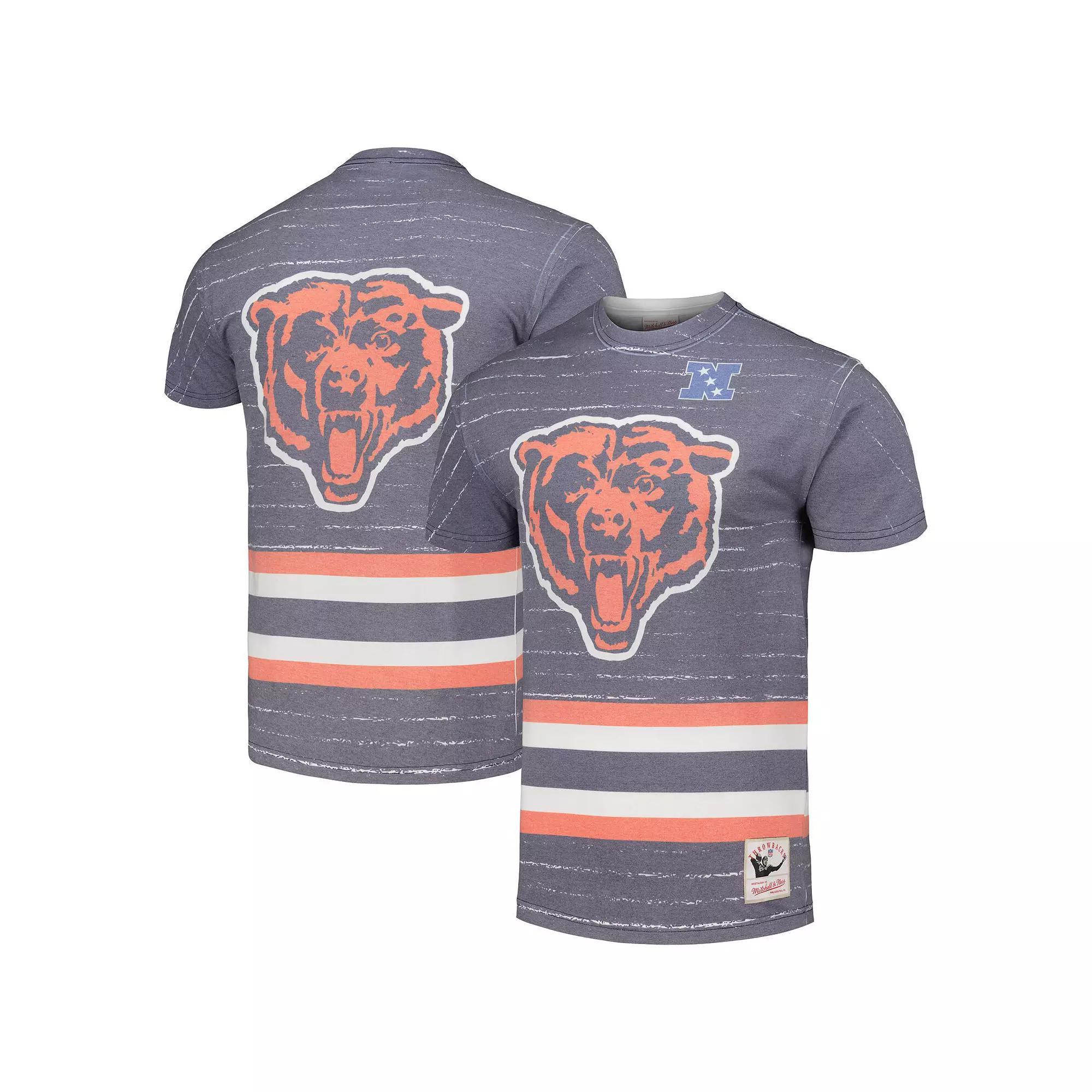 Men's Mitchell & Ness Navy Chicago Bears Jumbotron 3.0 T-Shirt, Size: Small, Blue Product Image