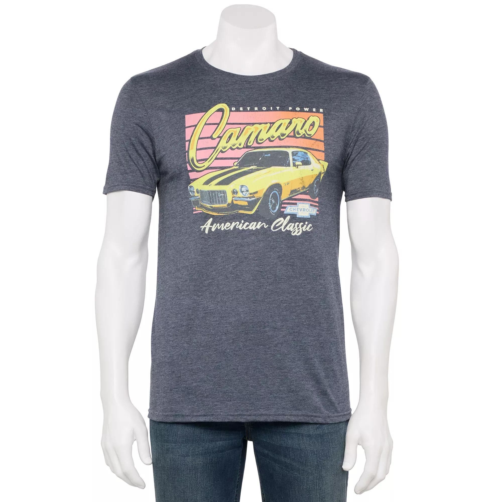 Men's Camaro Graphic Tee, Size: XL, Navy Grey Product Image