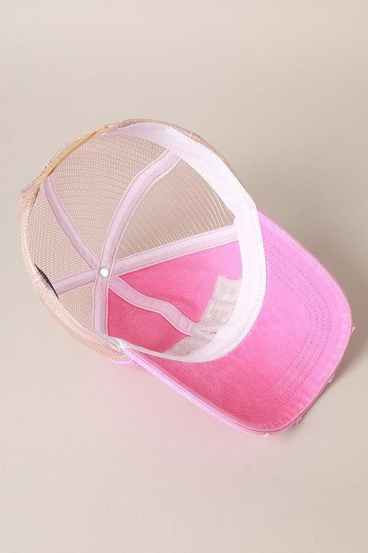 Beach Letter Mesh Back Cap Product Image