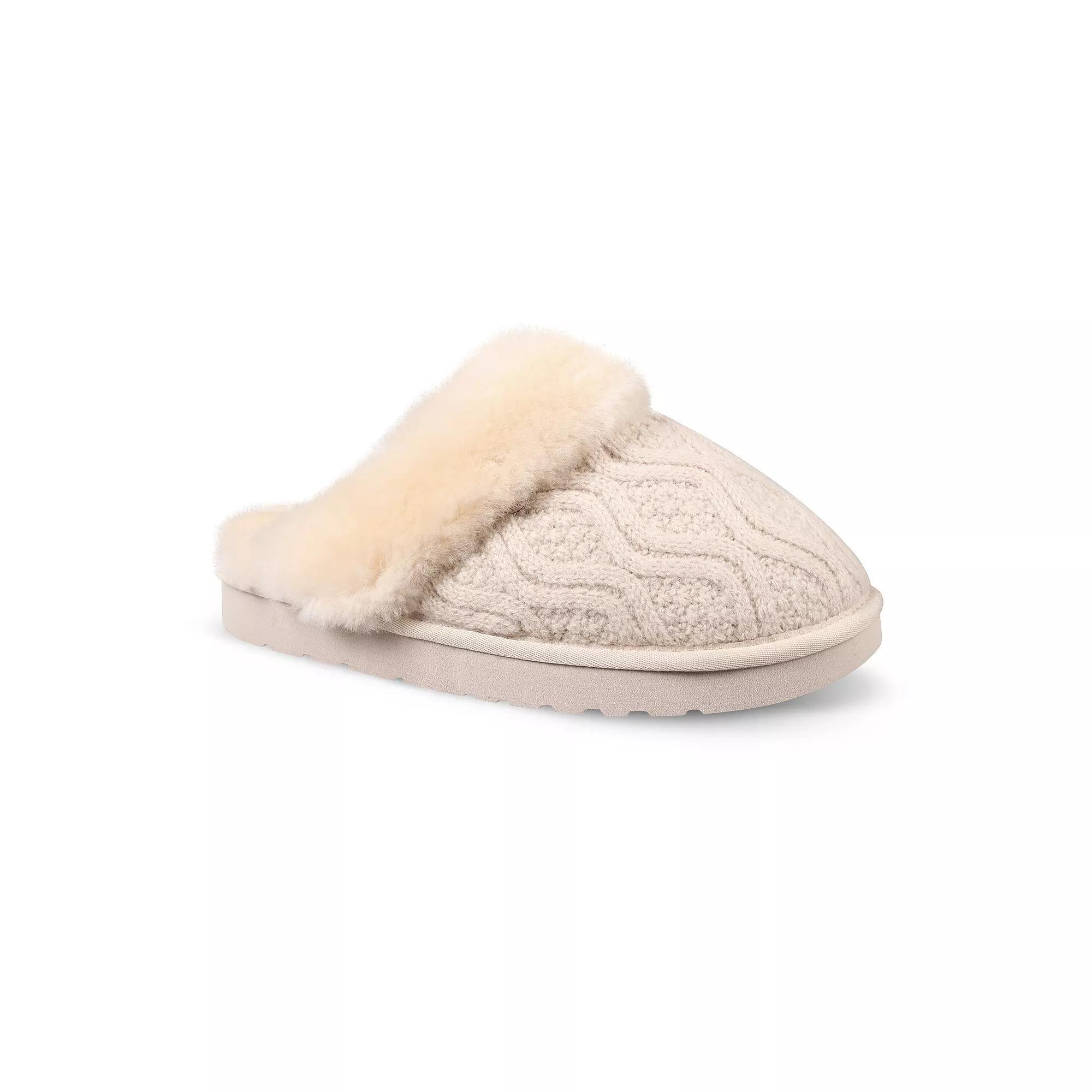 Mykos Lia Women's Scuff Slippers, Size: 10, Ivory Product Image