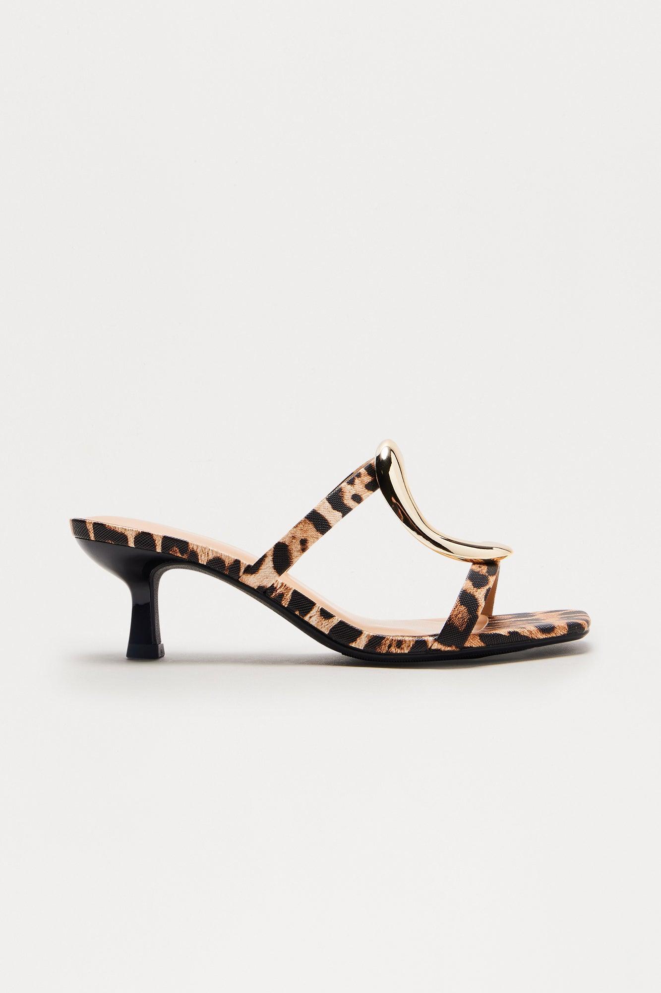 Maris Hardware Kitten Heels - Leopard Product Image