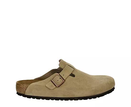 Birkenstock Mens Boston Suede Slide-On Soft Footbed Clogs Product Image