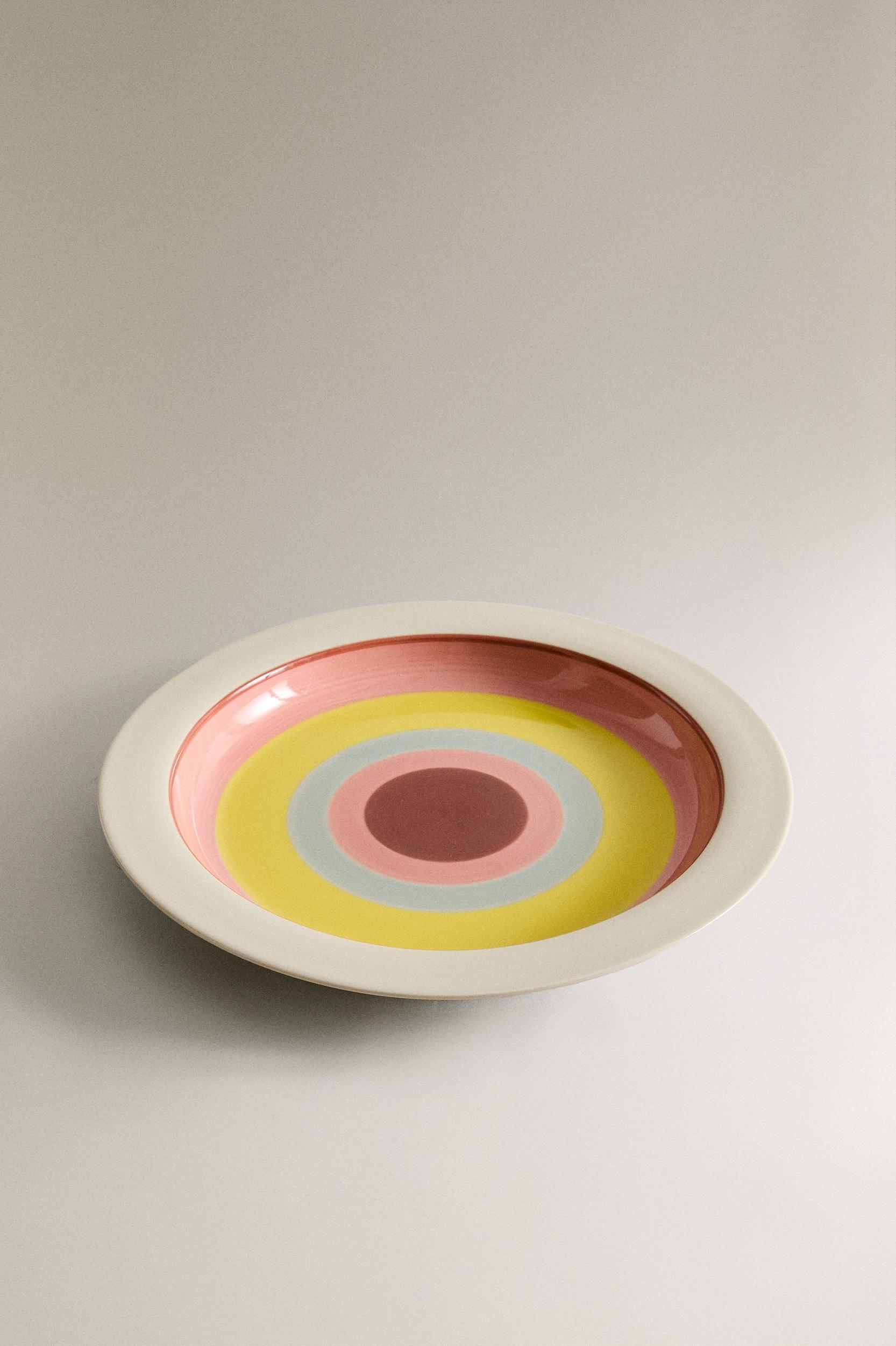 CERAMIC SERVING DISH CIRCLES X COLLAGERIE Product Image
