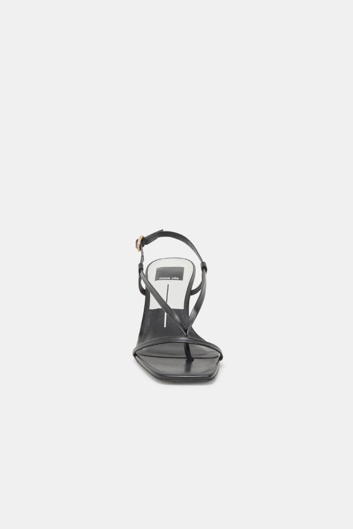 Laury Heels - Black Leather Product Image